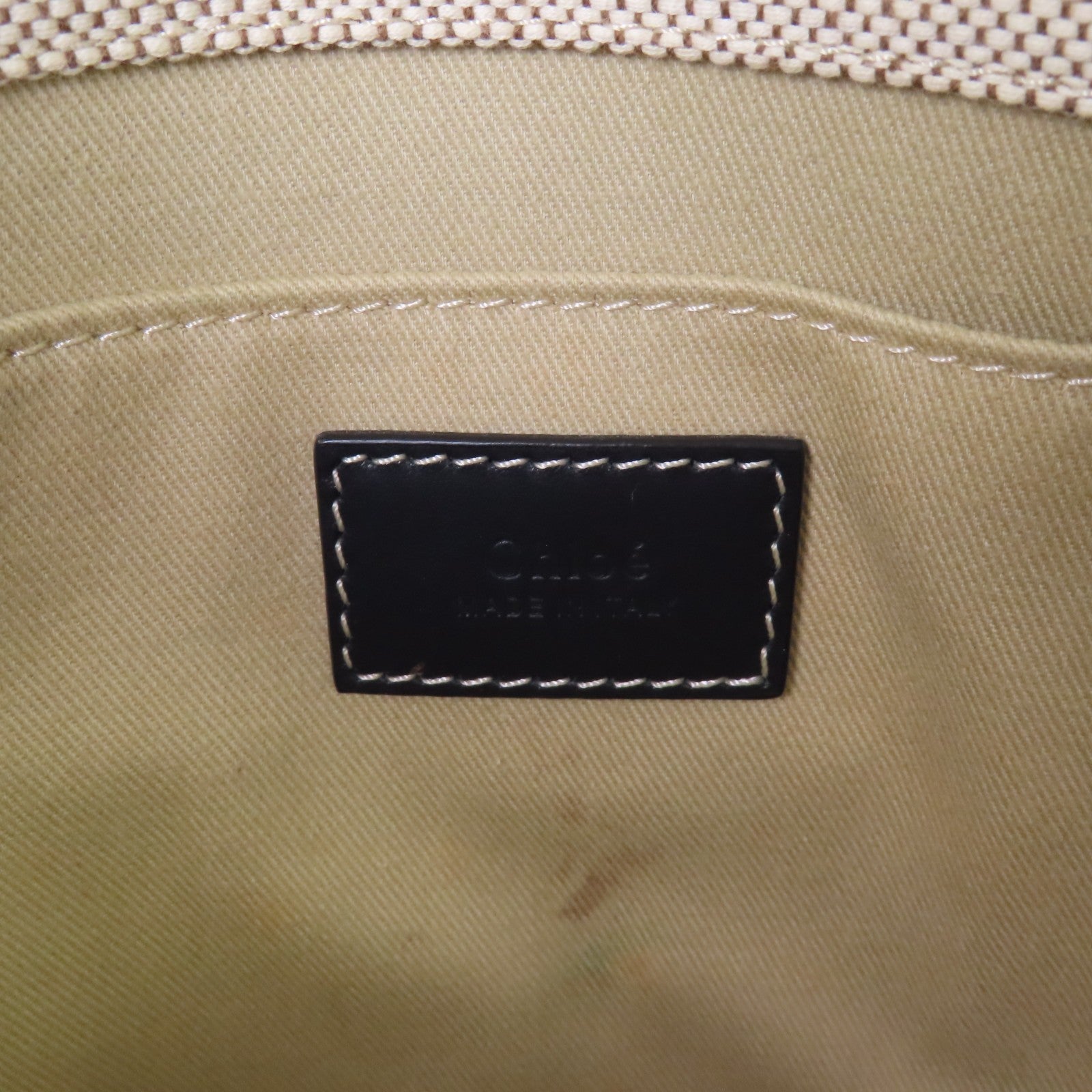 Chloe 帆布Woody Medium肩背袋