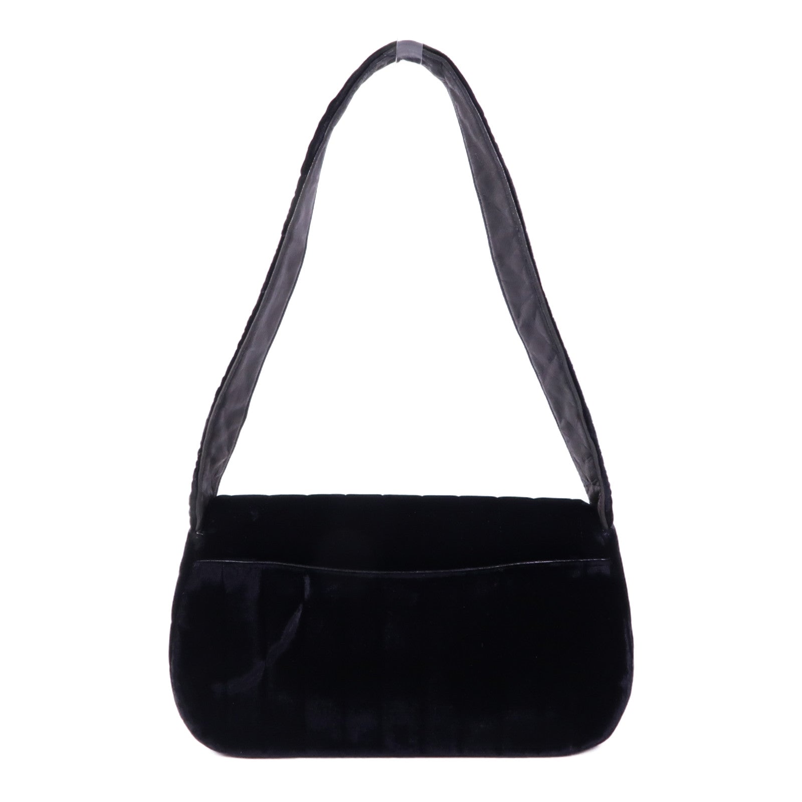 CHANEL 天鵝絨Vintage Velvet Shoulder金扣肩背袋