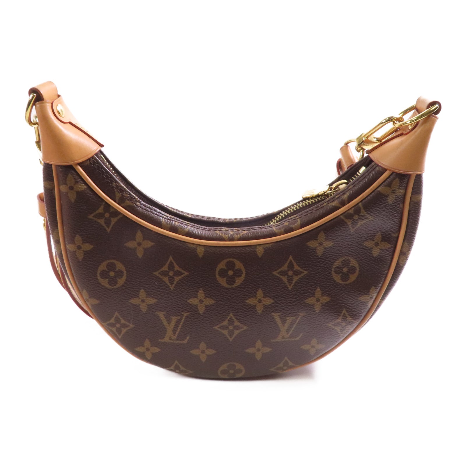 LOUIS VUITTON LV GHW Loop 2 Way Shoulder Bag M81098 Monogram Brown