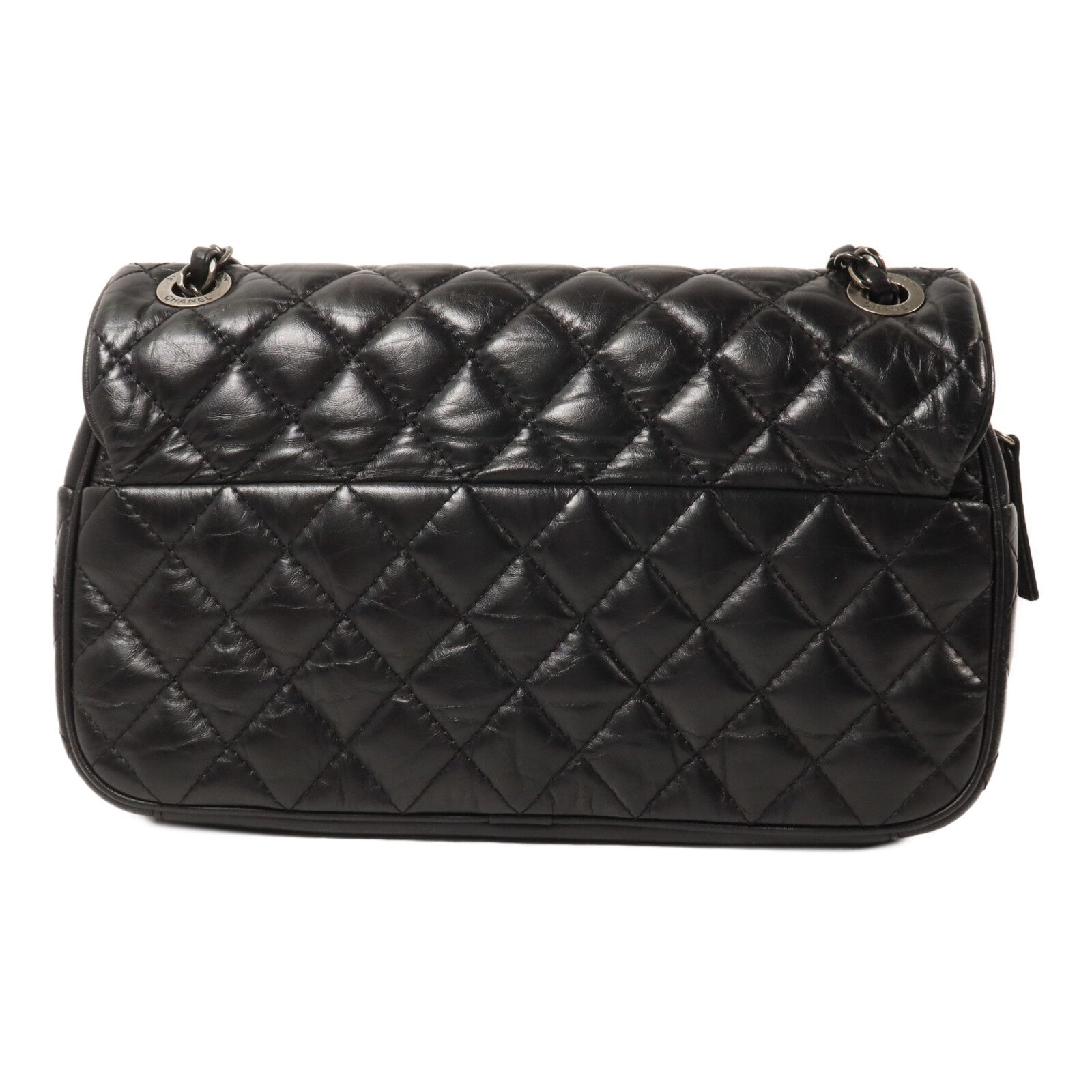CHANEL 牛皮皮革Chain Shoulder鏈帶肩背袋