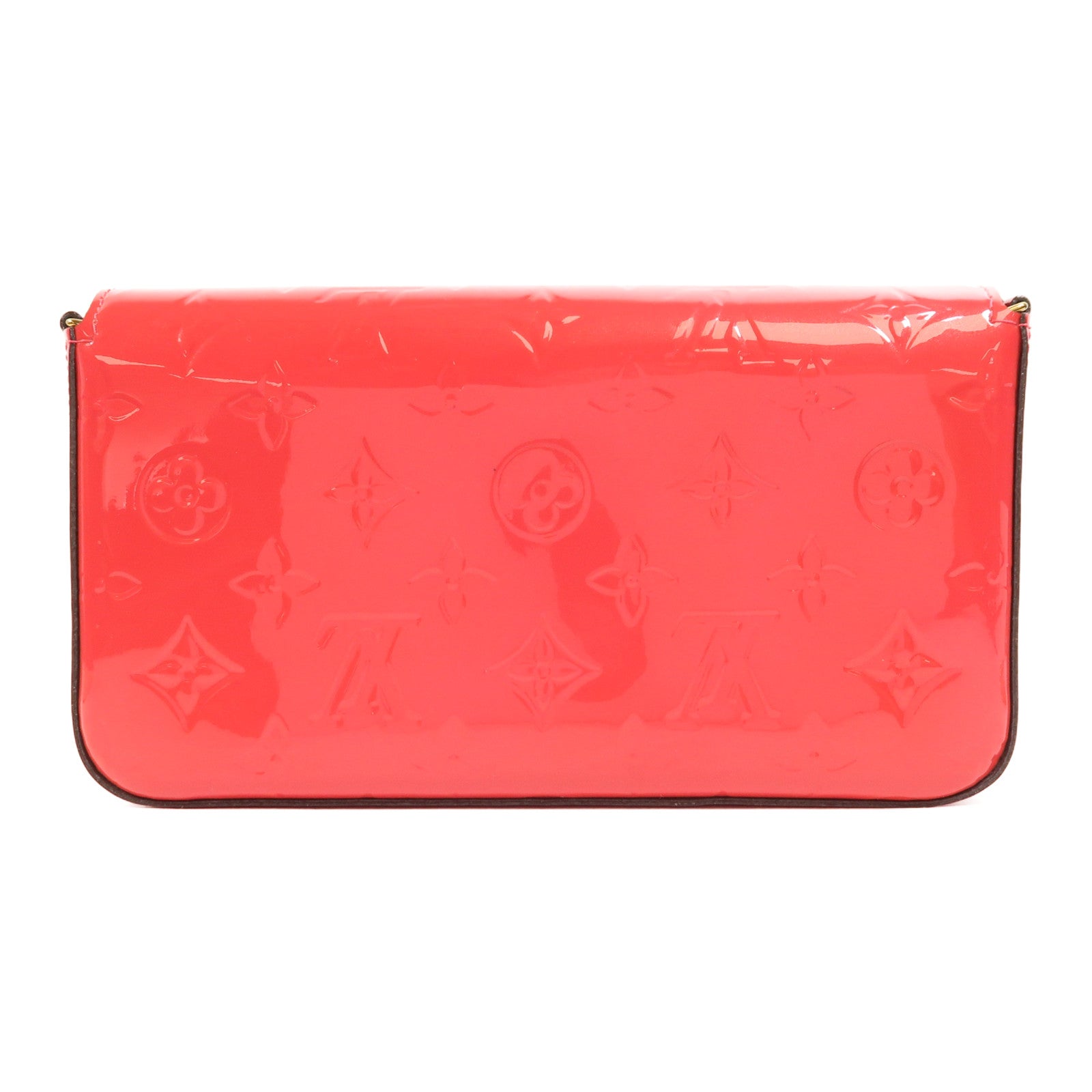 LOUIS VUITTON 【激減優惠】Monogram Vernis Pochette金扣鏈帶肩背袋
