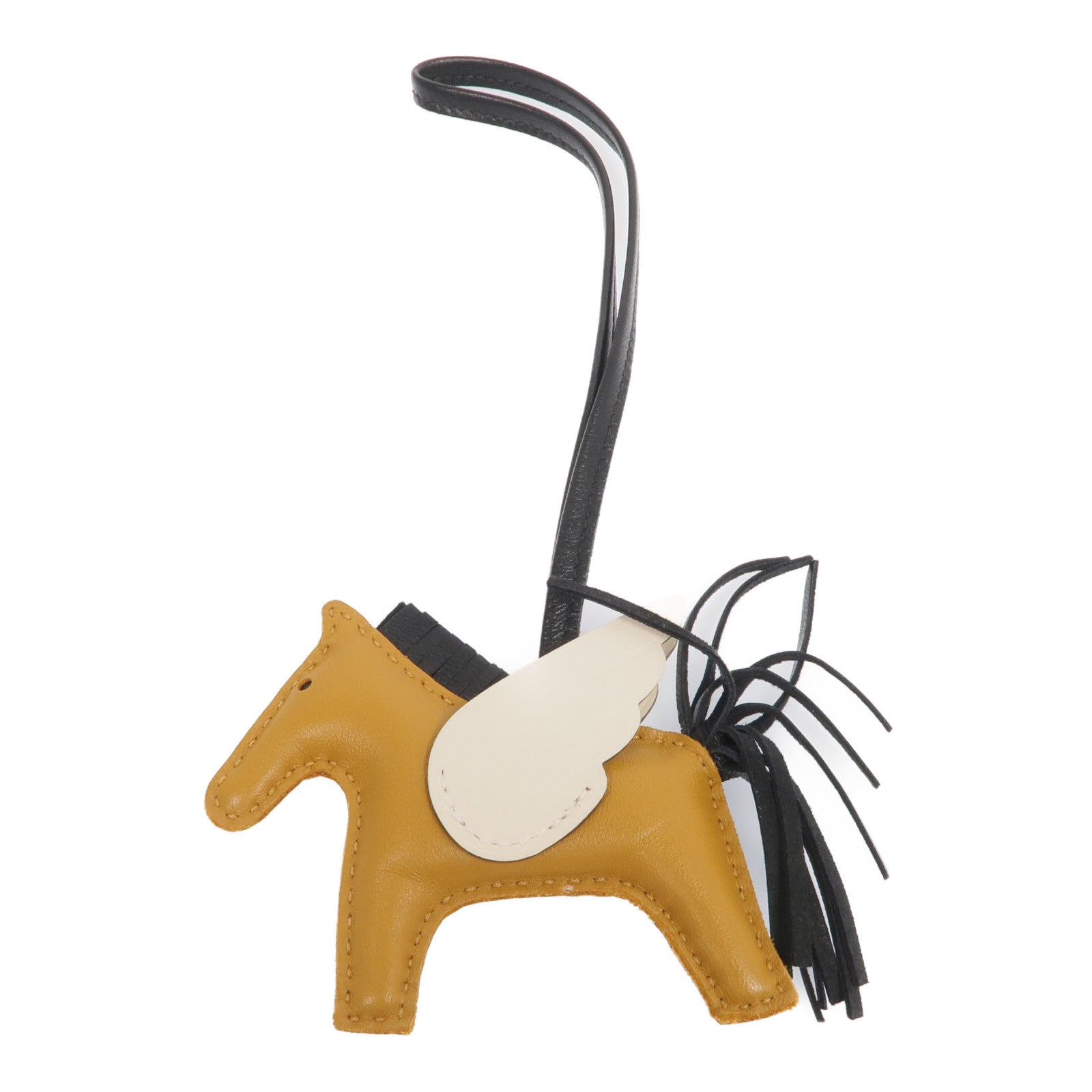 HERMES Milo/Swift皮革Rodeo Pegase PM掛飾