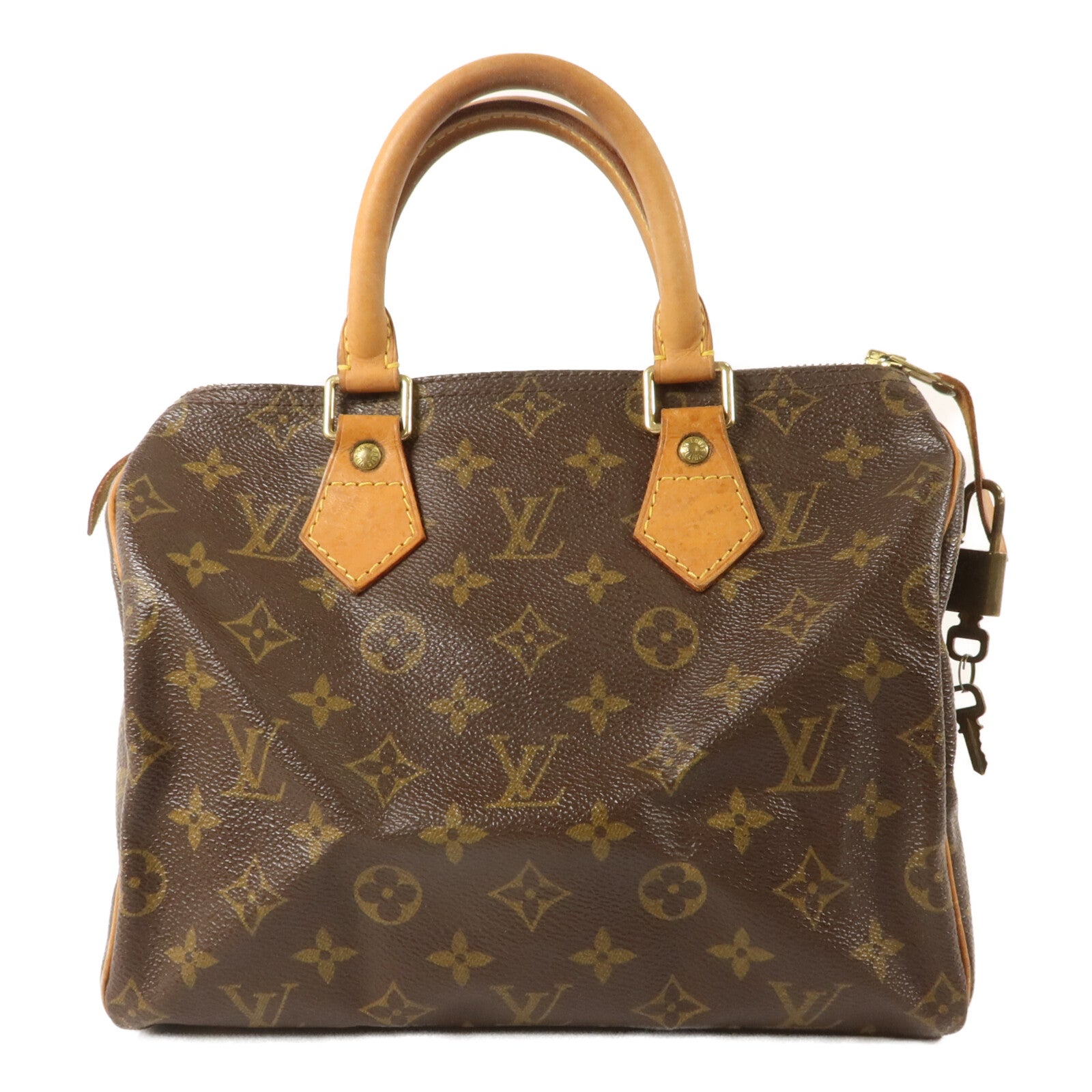 LOUIS VUITTON Monogram Speedy 25金扣手挽袋