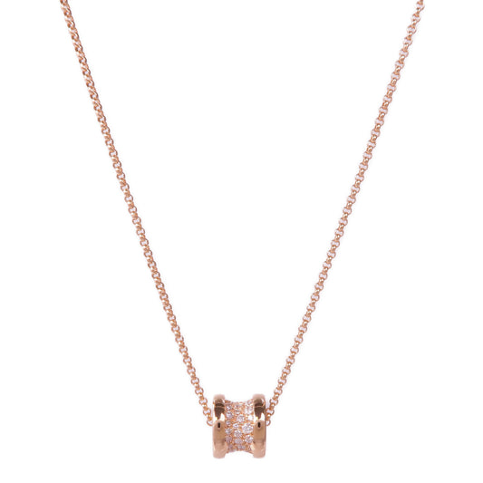 BVLGARI 18K玫瑰金B.zero1 Necklace鑽石項鍊