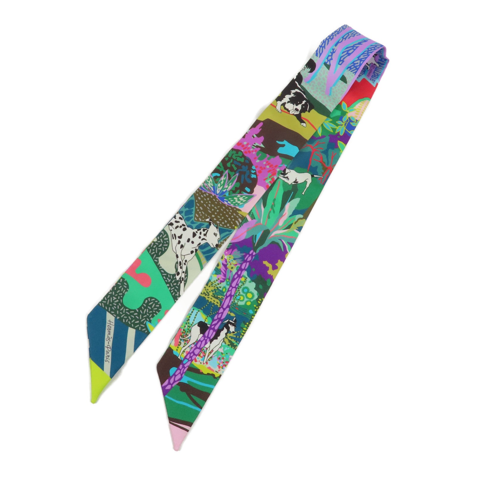 HERMES 絲質Twilly絲巾