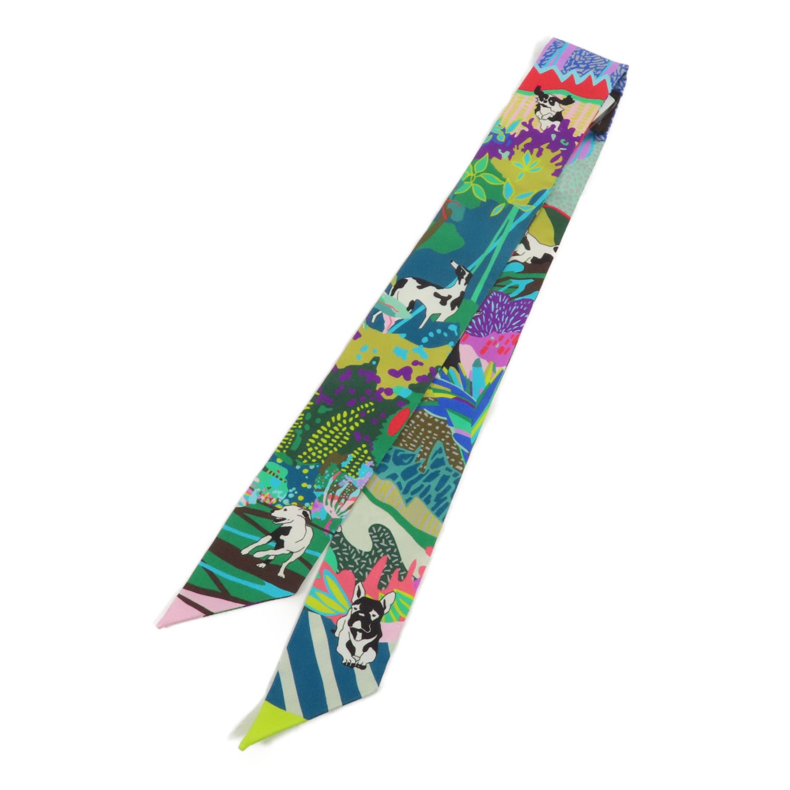 HERMES 絲質Twilly絲巾