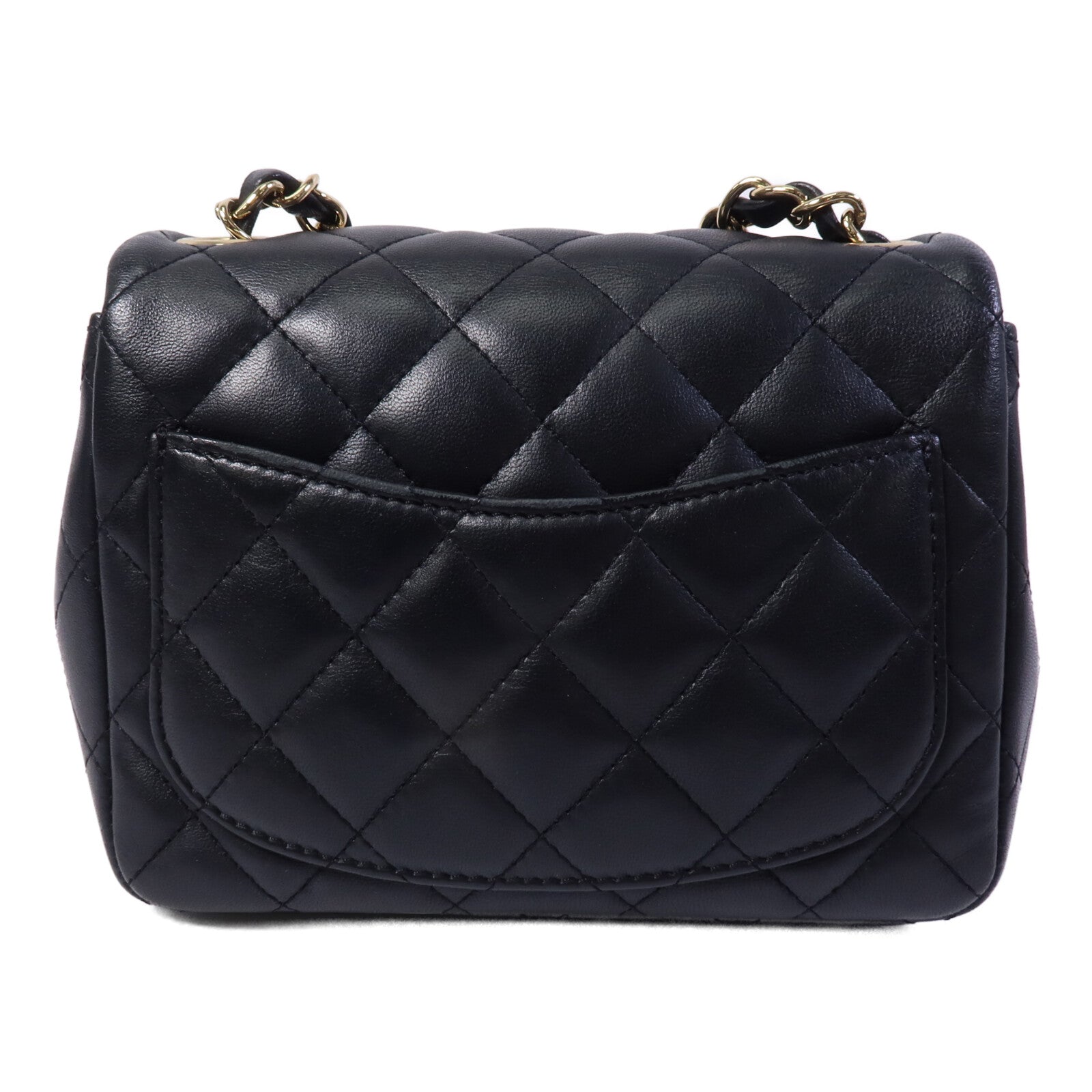 CHANEL 羊皮皮革Mini Classic 17鏈帶肩背袋