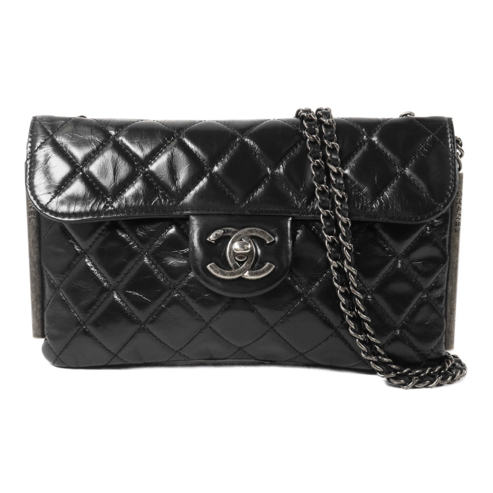 CHANEL 牛皮皮革Chain Shoulder鏈帶肩背袋