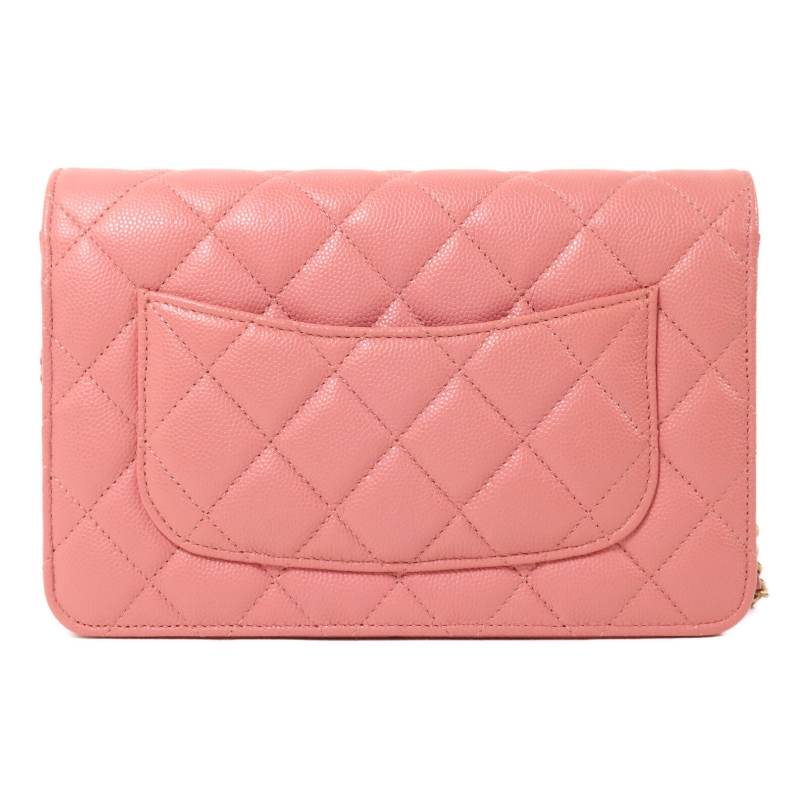 CHANEL 牛皮皮革WOC Wallet On Chain鏈帶肩背袋