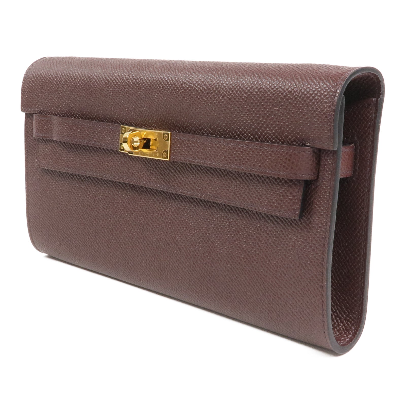 HERMES 【Hermes Fair】Epsom皮革Kelly To Go金扣肩背袋Rouge Sellier