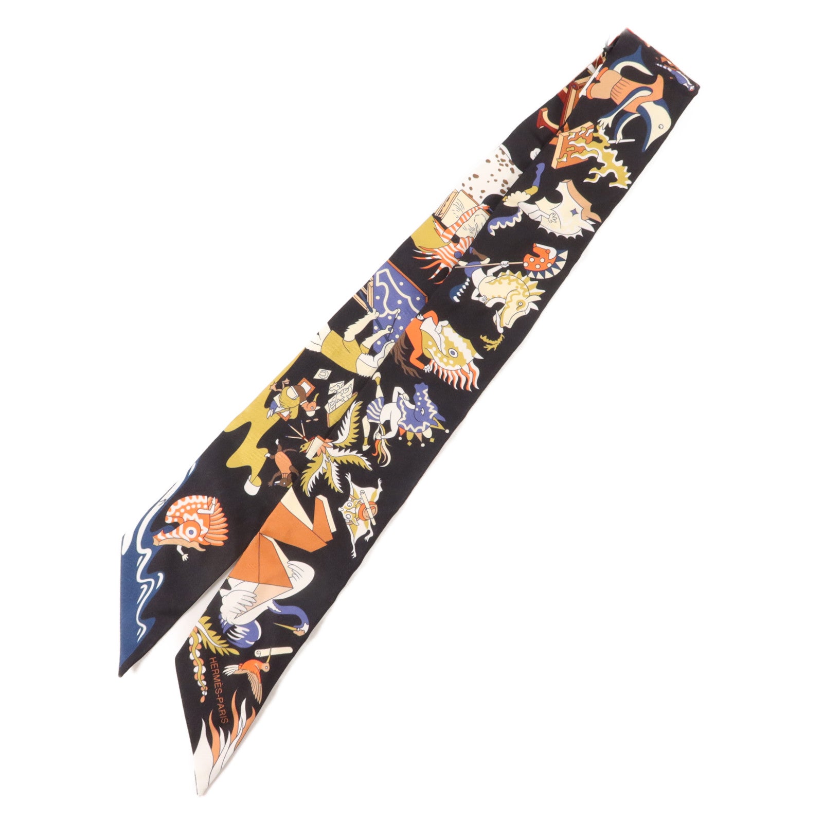 HERMES 絲質Twilly絲巾