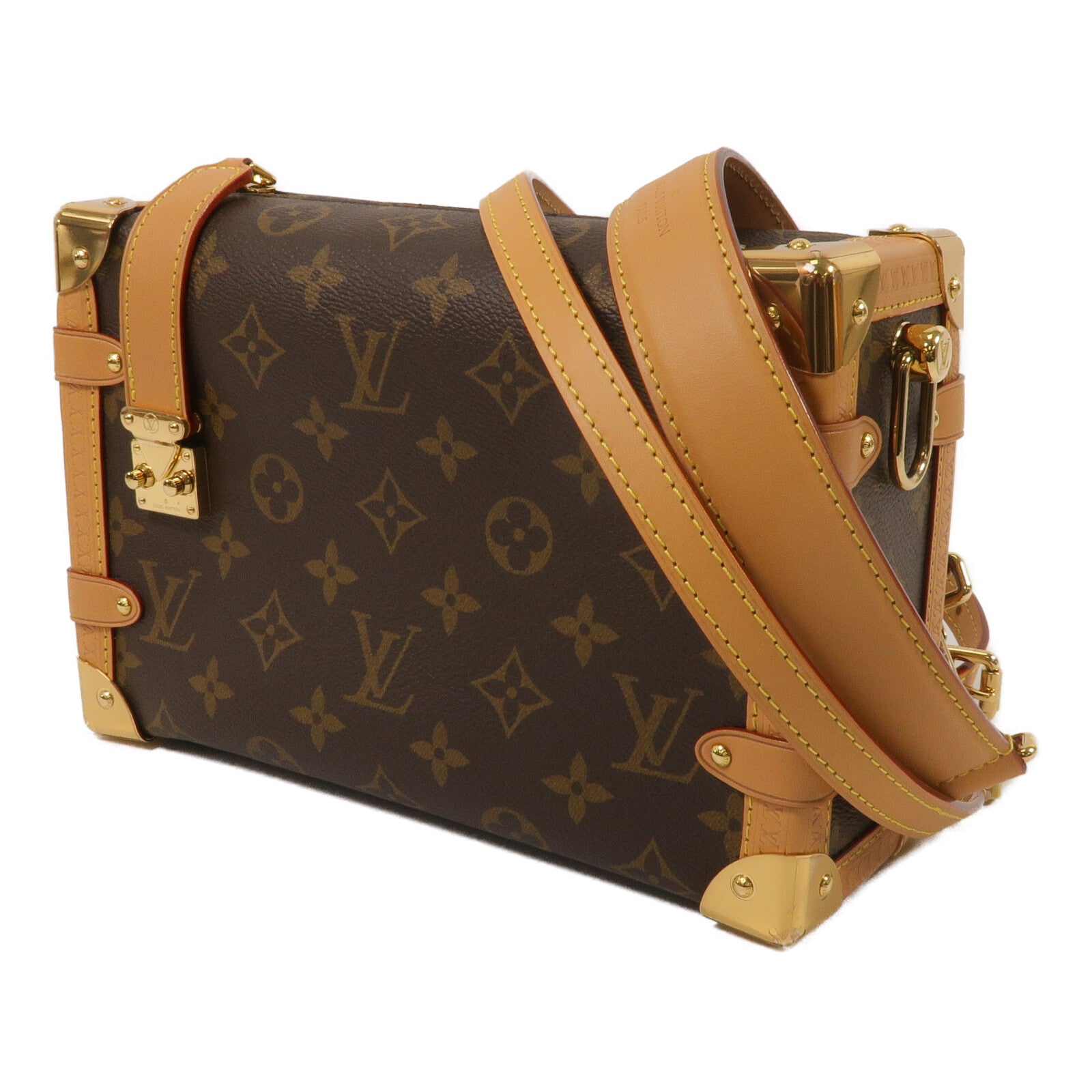 LOUIS VUITTON Monogram Side Trunk手挽肩背兩用袋