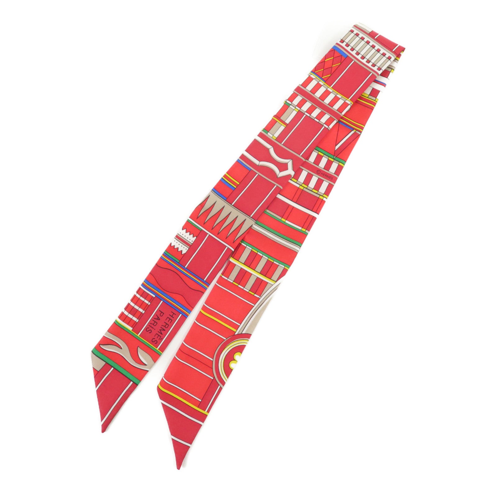 HERMES 絲質Twilly絲巾