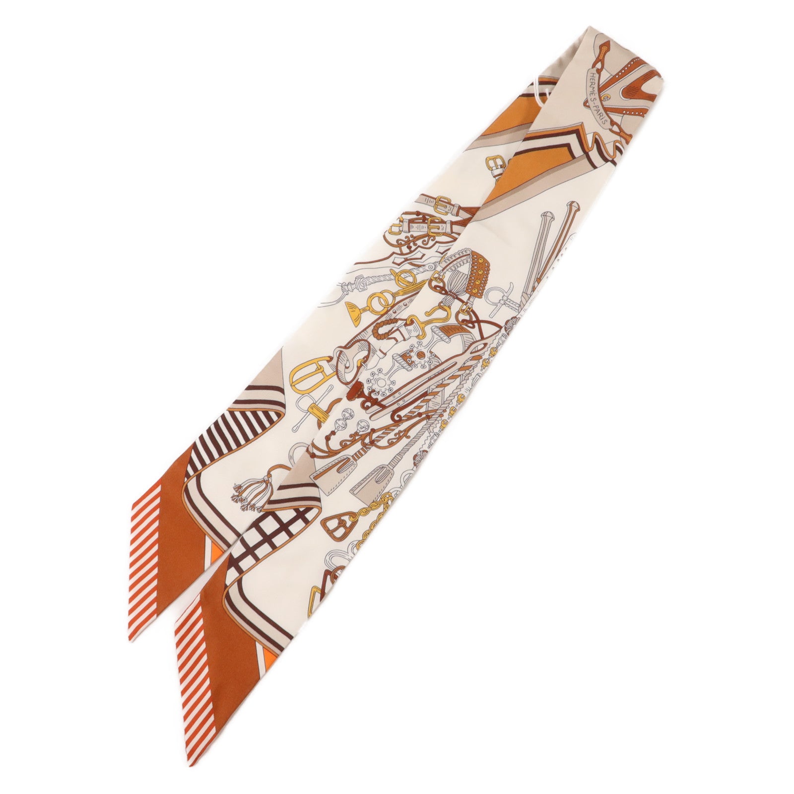 HERMES 絲質Twilly絲巾