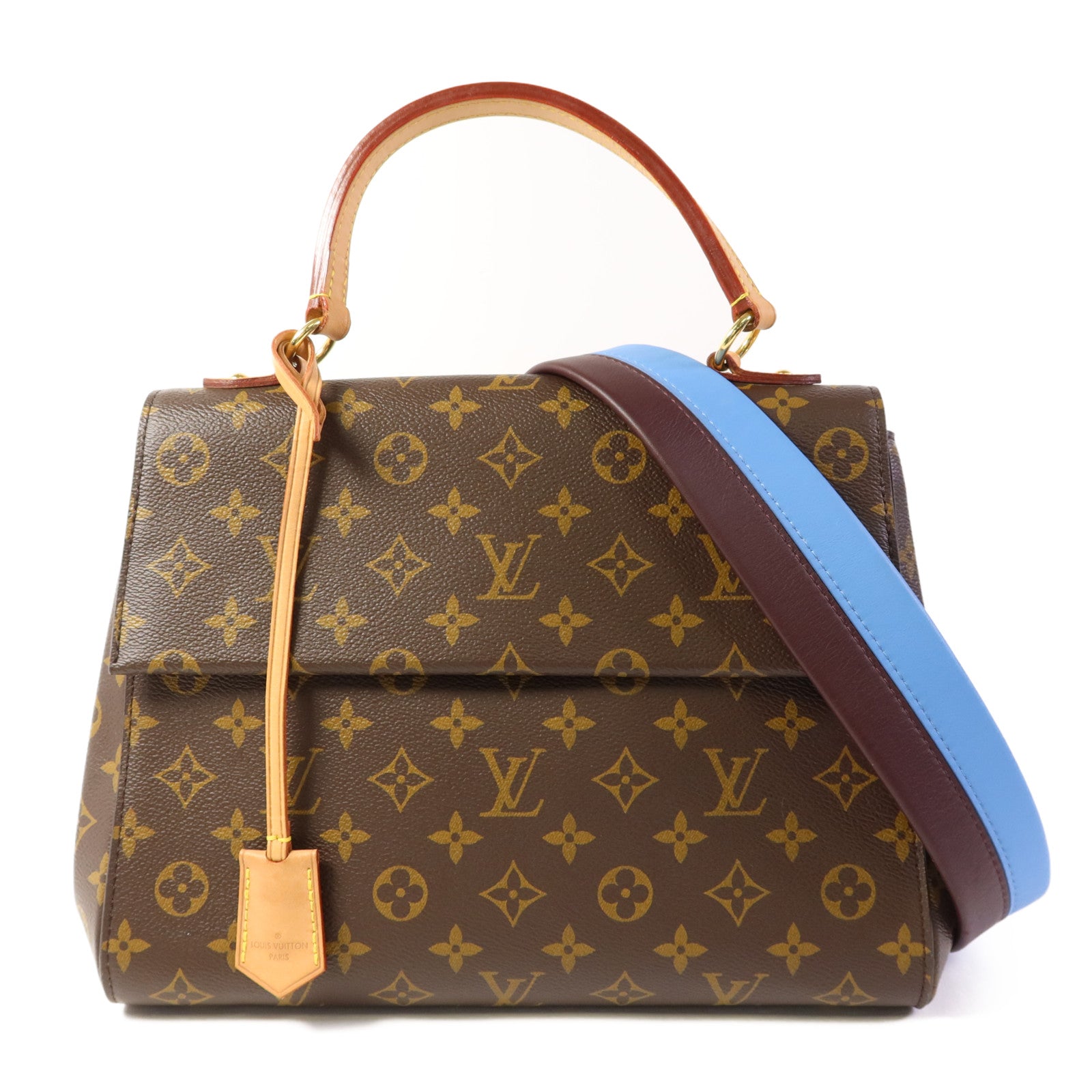 LOUIS VUITTON Monogram Cluny MM金扣手挽肩背兩用袋