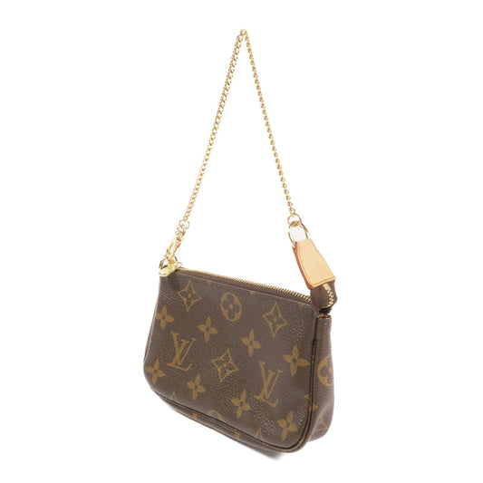 LOUIS VUITTON Monogram Mini Pochette Accessoires金扣手挽袋