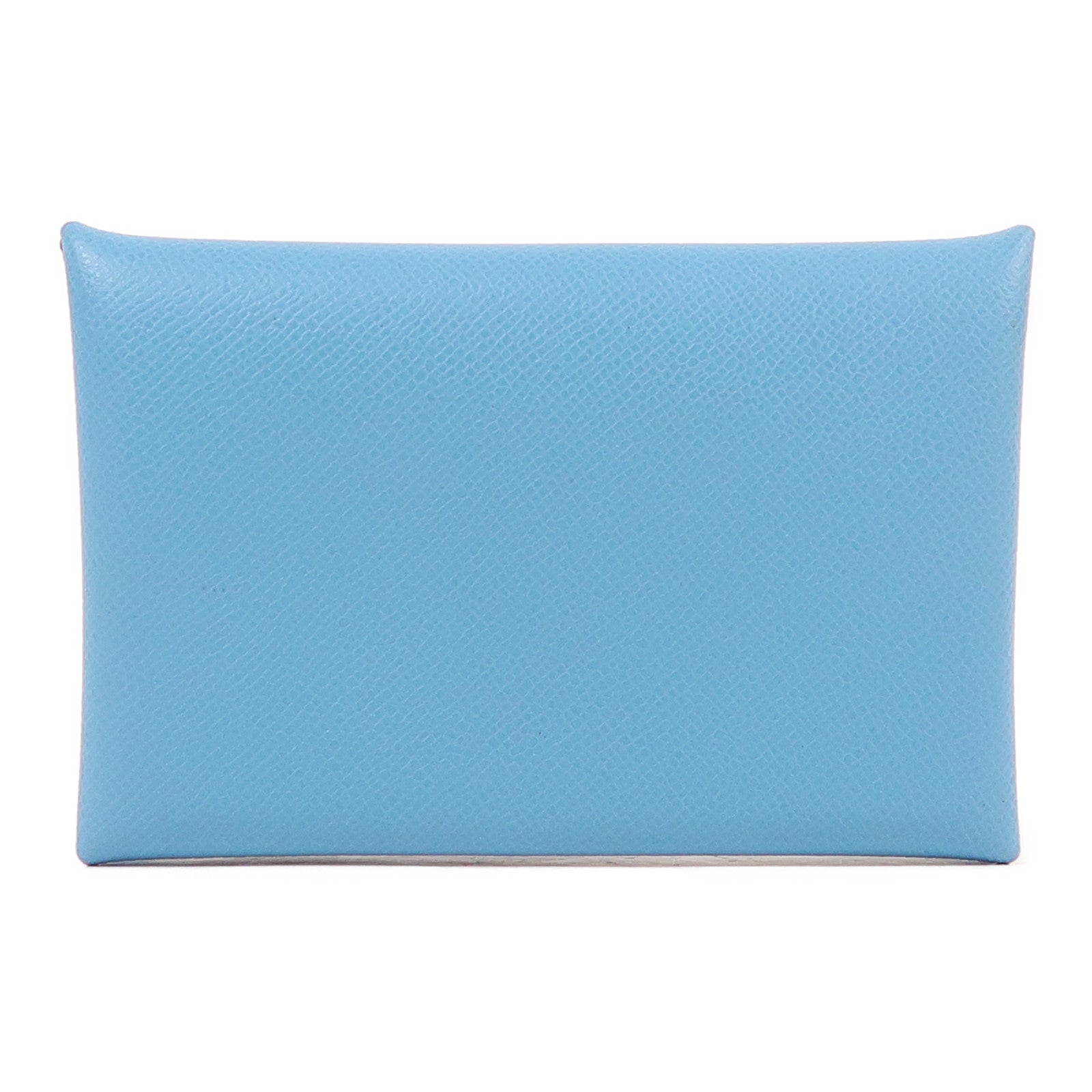 HERMES Epsom皮革Calvi Card Holder銀扣卡片套