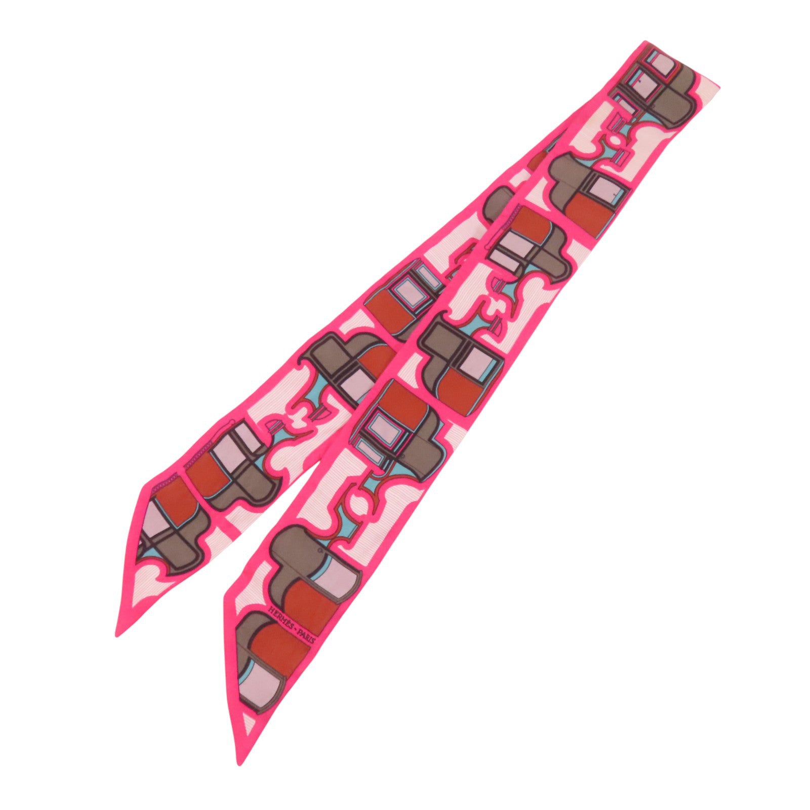 HERMES 絲質Twilly Scarf絲巾