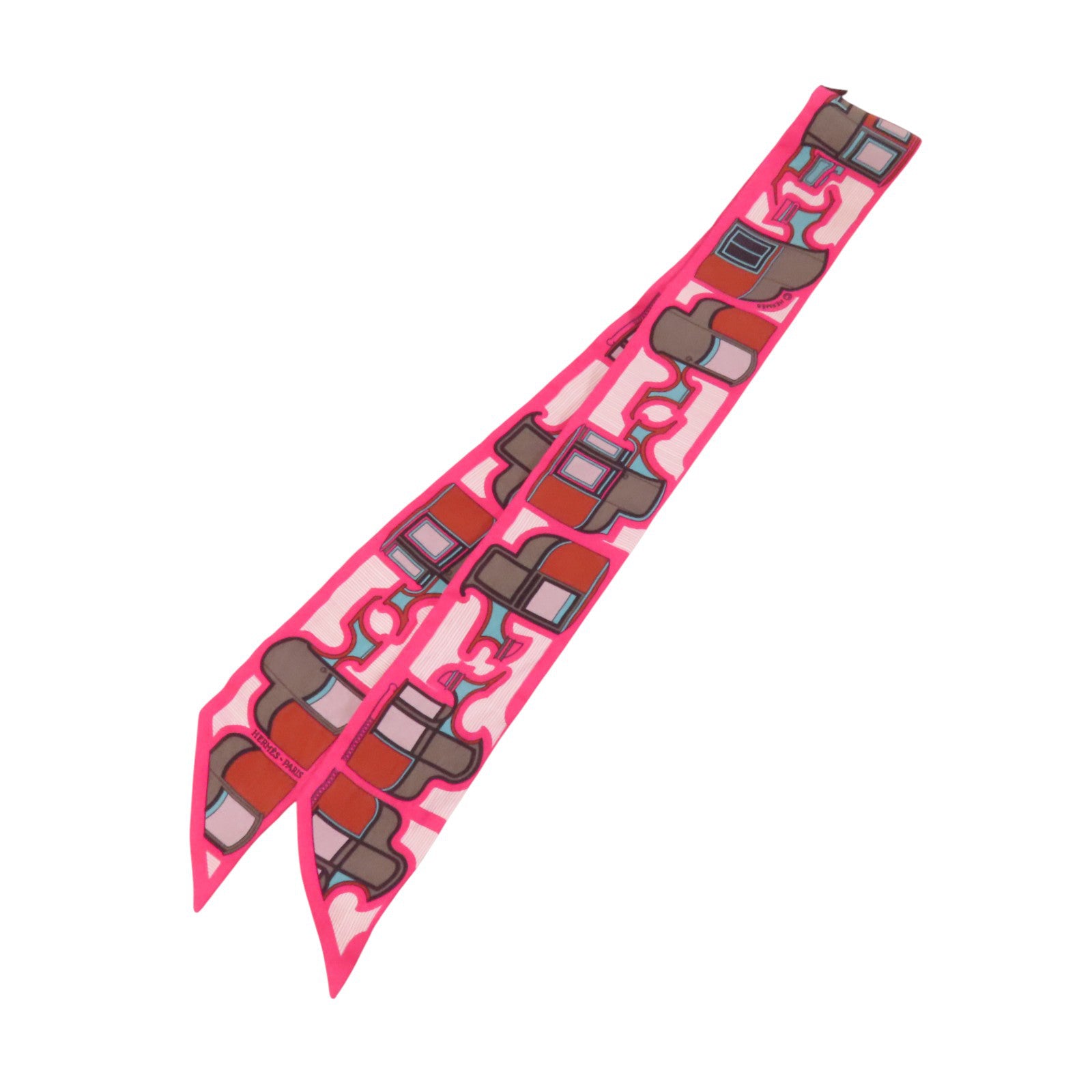 HERMES 絲質Twilly Scarf絲巾