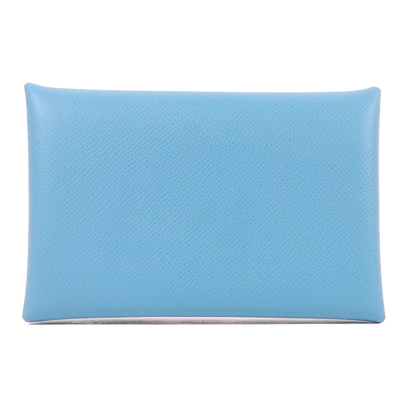 HERMES Epsom皮革Calvi Card Holder銀扣卡片套