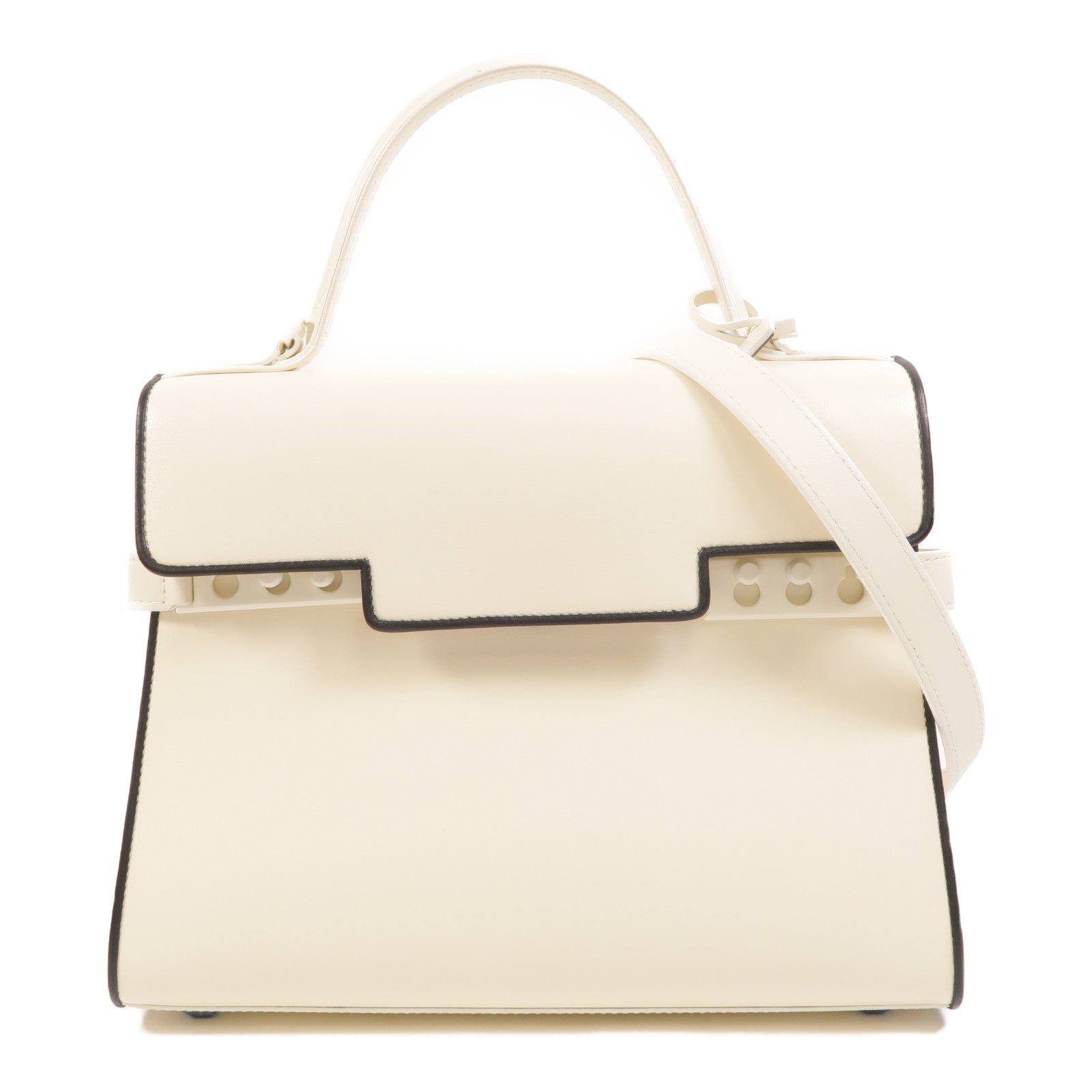 Delvaux 牛皮皮革Tempete MM手挽肩背兩用袋