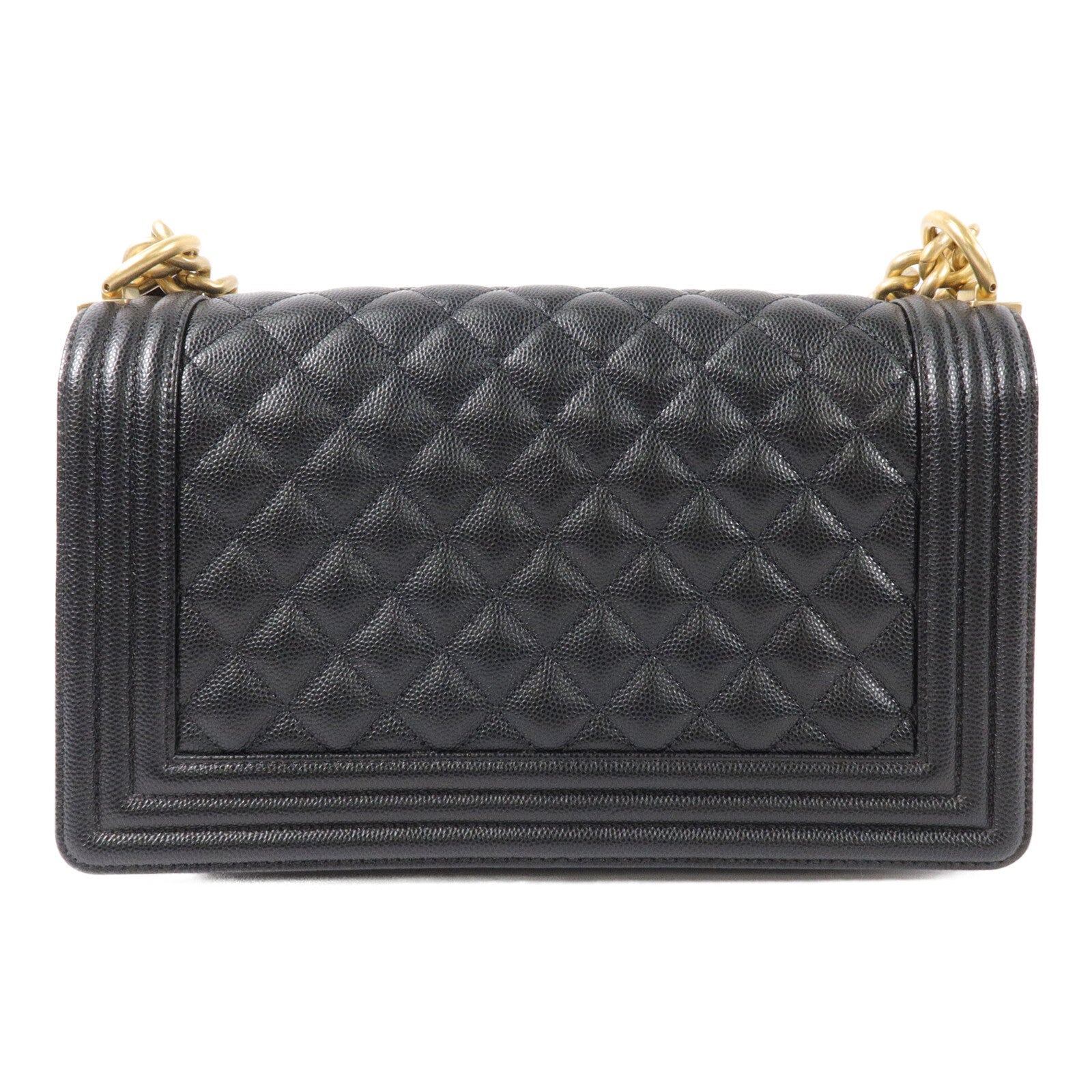 CHANEL 牛皮皮革Boy 25鏈帶肩背袋