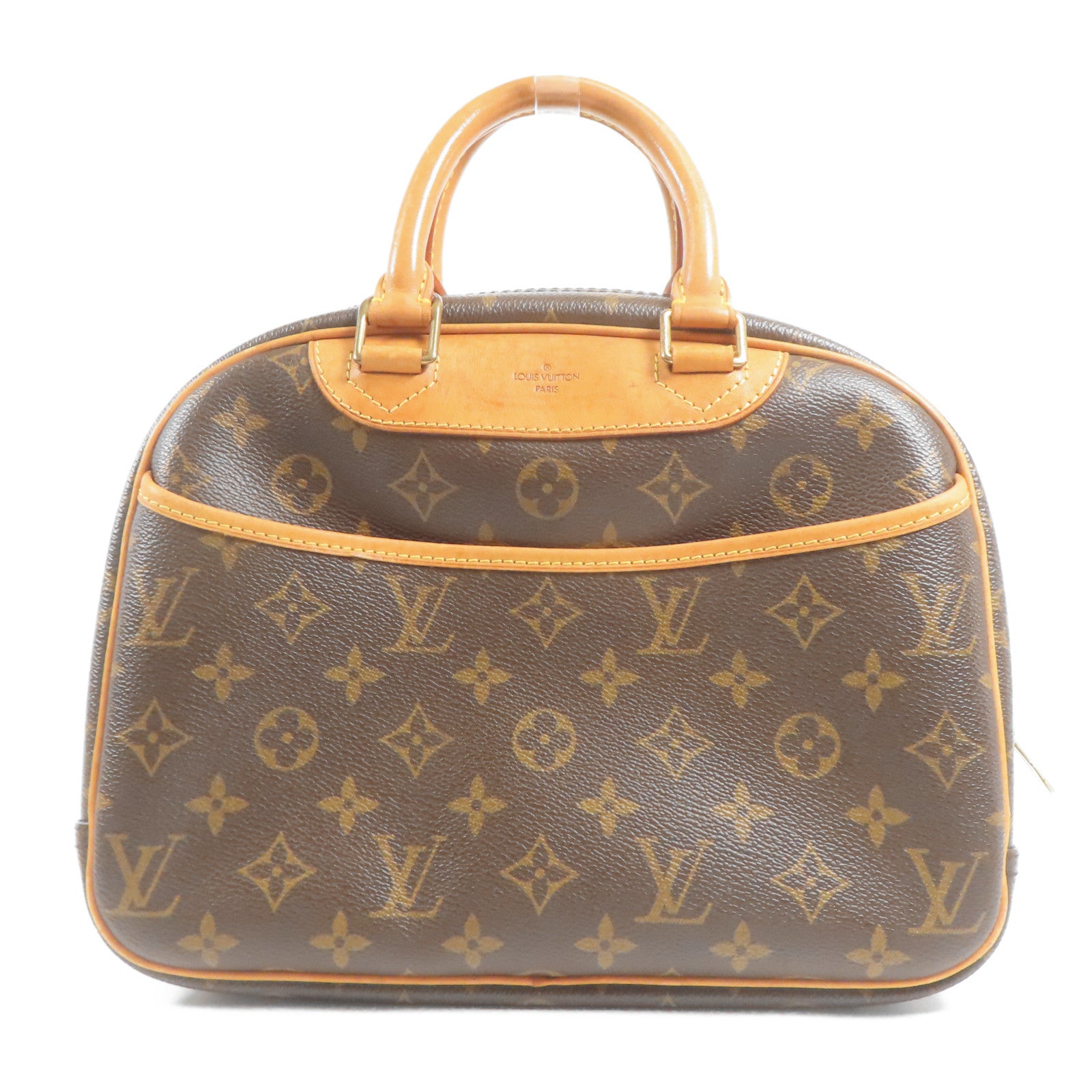 LOUIS VUITTON LV GHW Trouville Hand Bag M42228 Monogram Brown