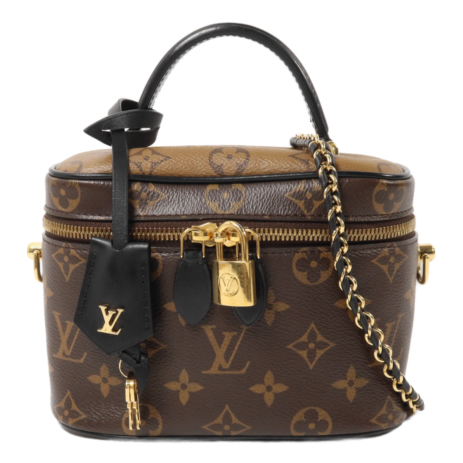 LOUIS VUITTON Monogram Reverse Vanity PM手挽肩背兩用袋