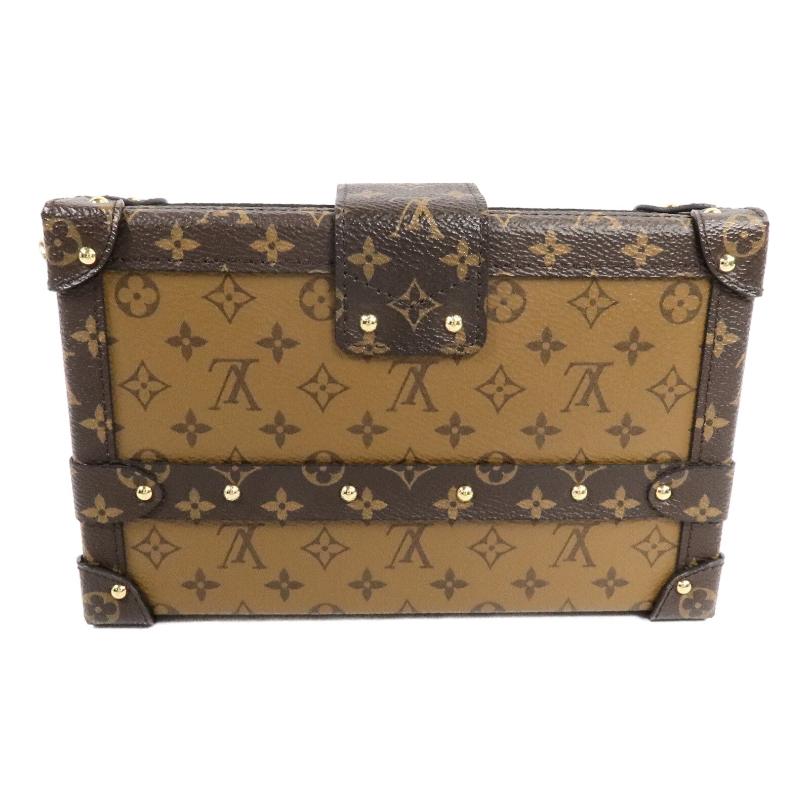 LOUIS VUITTON Monogram Reverse Petite Malle肩背袋