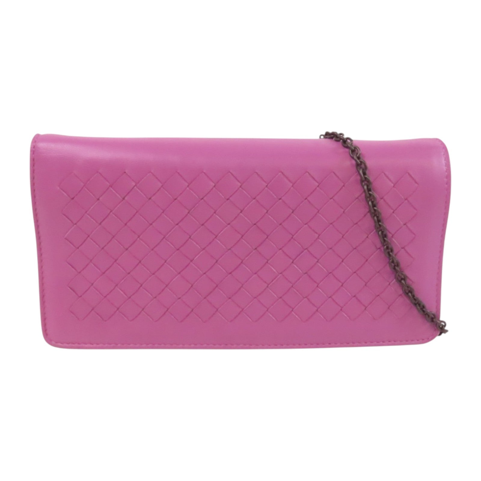 BOTTEGA VENETA 織紋皮革Chain Shoulder鏈帶肩背袋