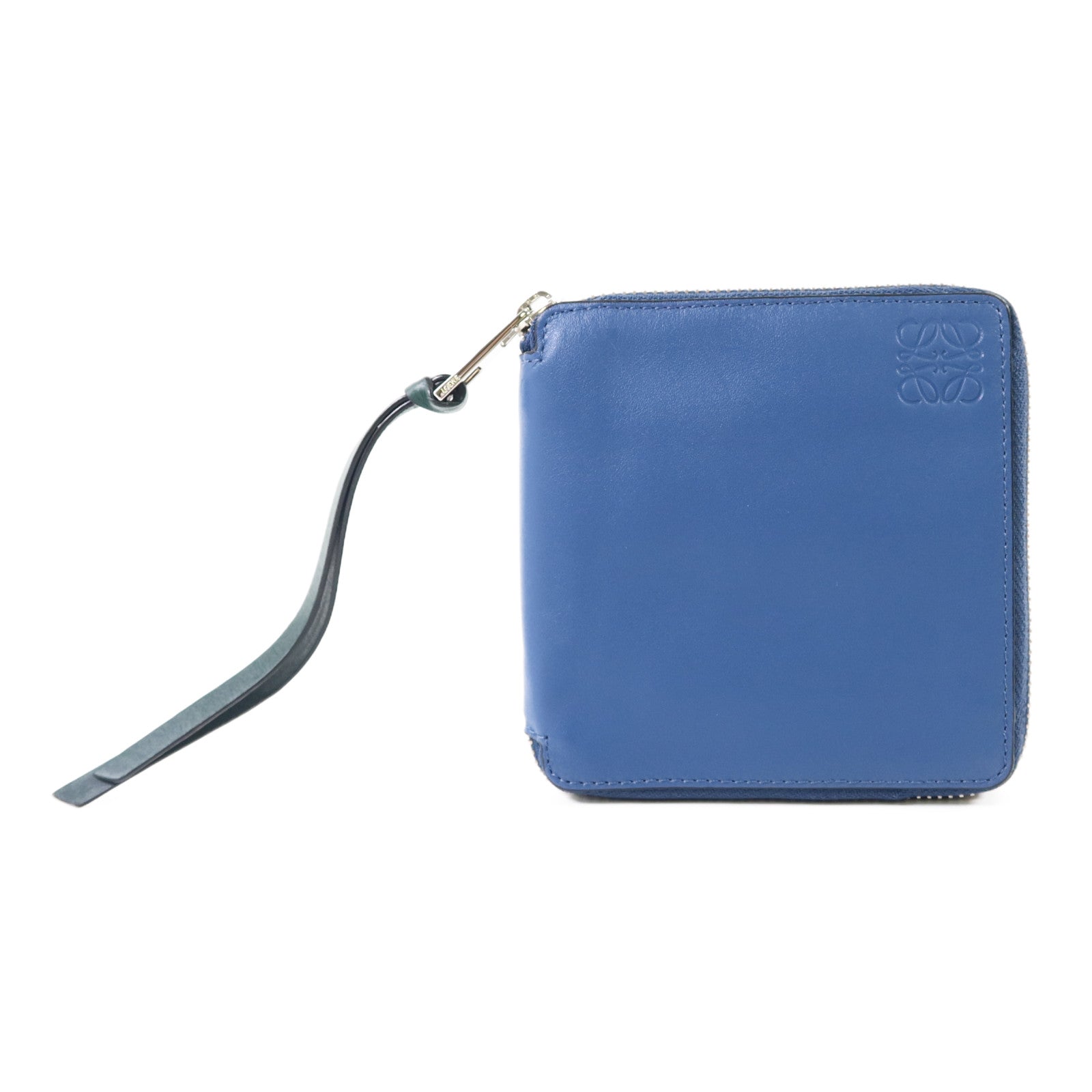 LOEWE 【激減優惠】牛皮皮革Round Wallet銀扣錢包