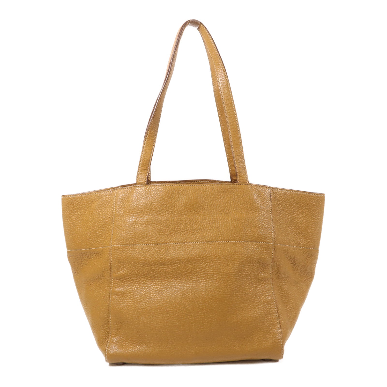 PRADA 牛皮皮革Tote Bag金扣肩背袋