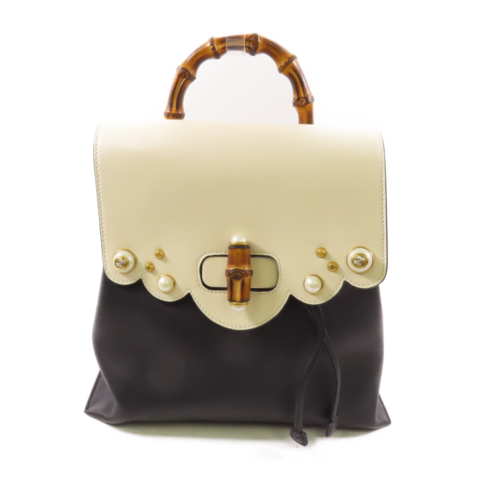 GUCCI 牛皮皮革Backpack金扣背包