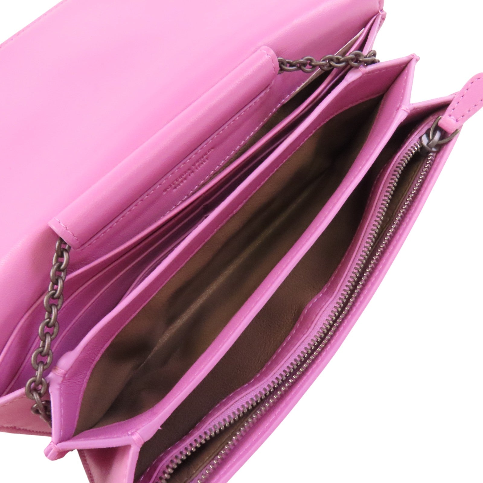 BOTTEGA VENETA 織紋皮革Chain Shoulder鏈帶肩背袋