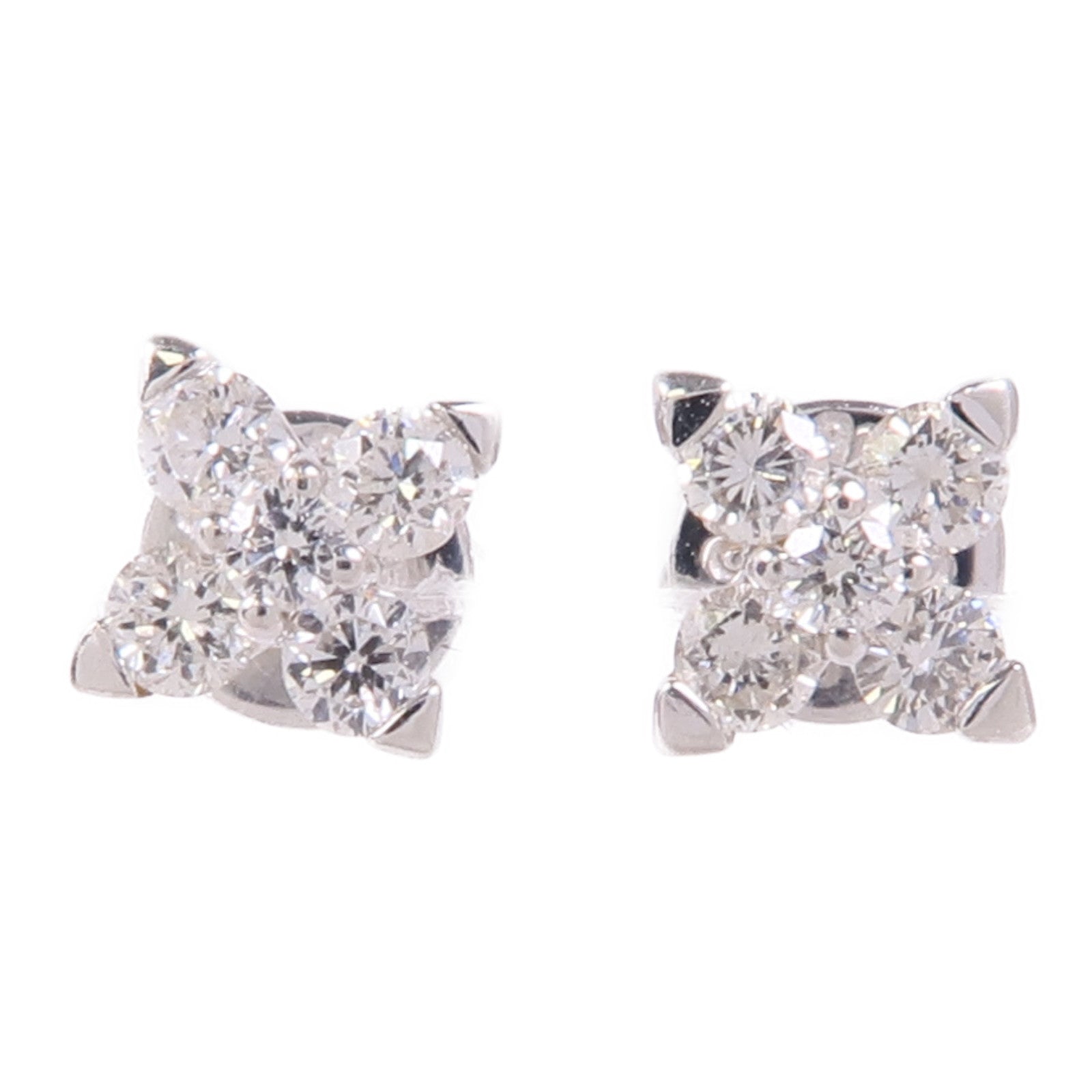 JEWELRY 18K白金Diamond Earrings鑽石耳環
