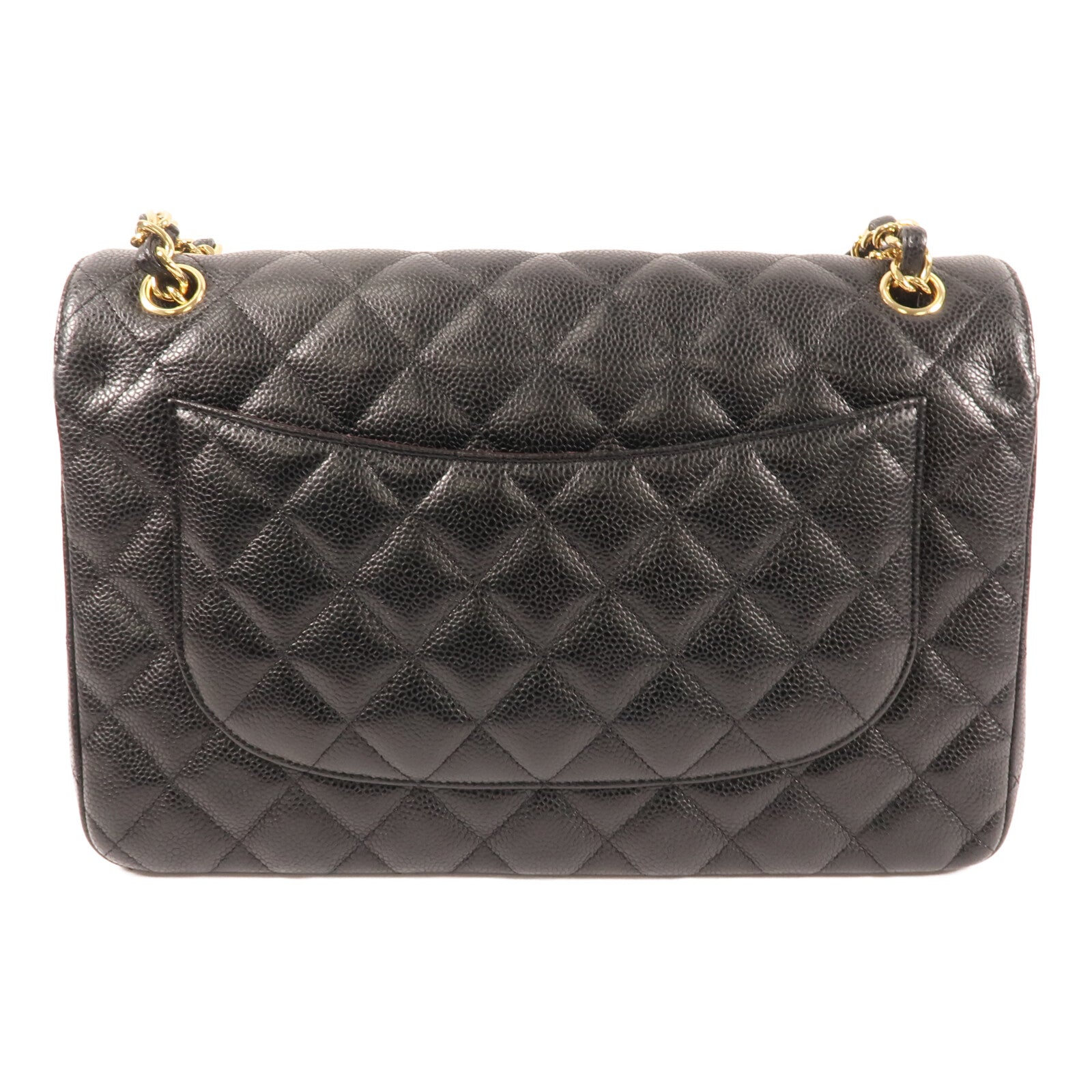 CHANEL 牛皮皮革Large Classic金扣鏈帶肩背袋