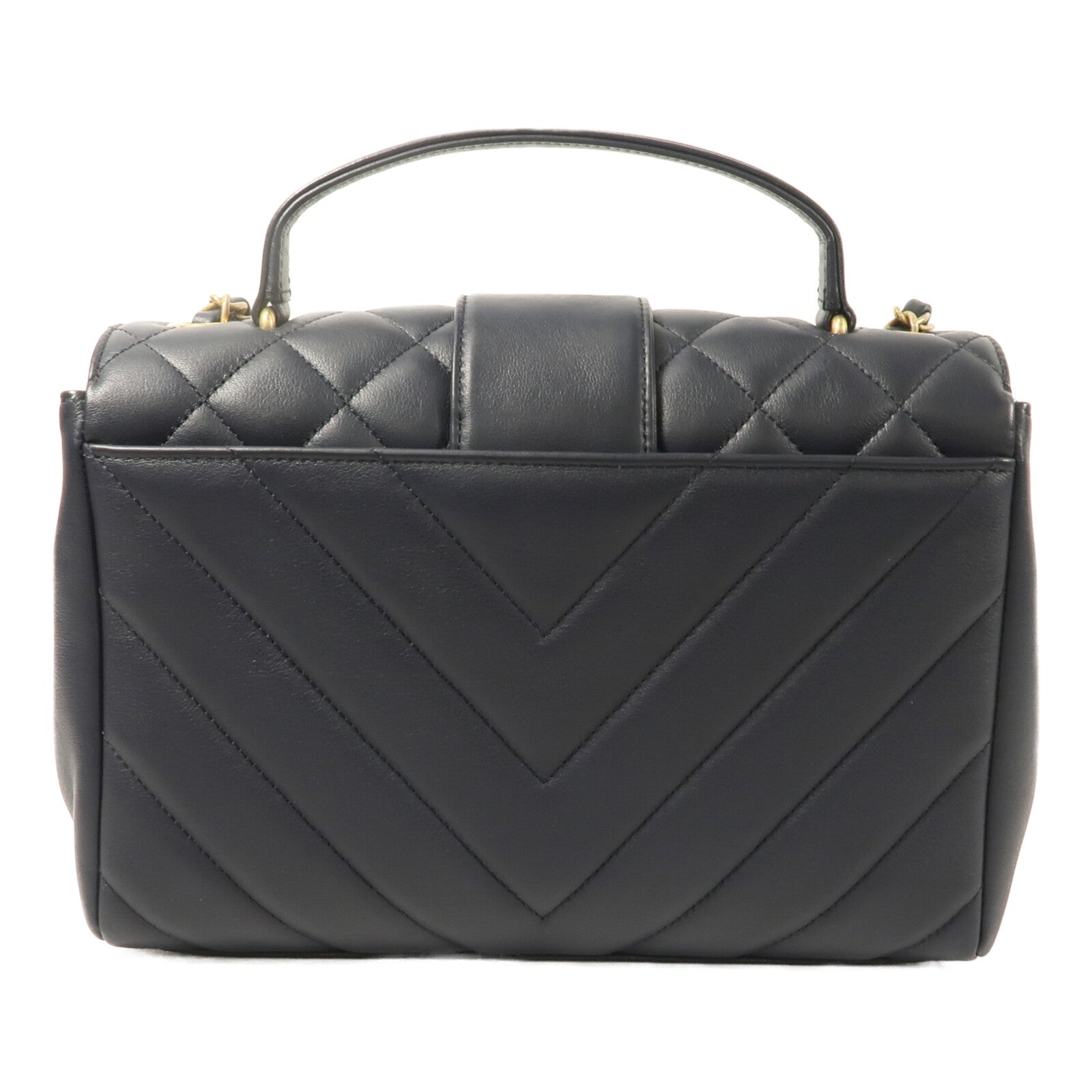 CHANEL 羊皮皮革Chain Shoulder With Handle鏈帶手挽肩背兩用袋