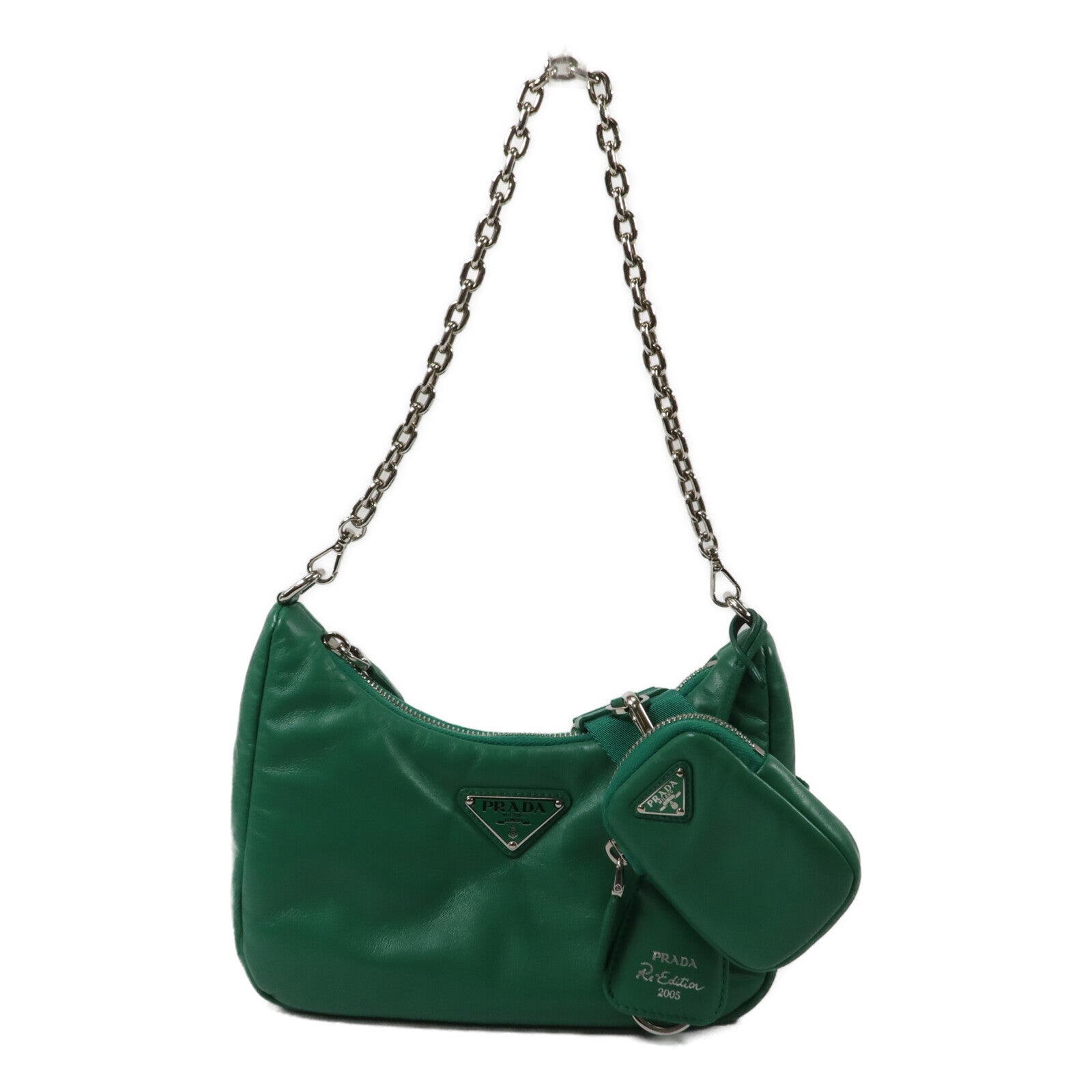 PRADA 羊皮皮革Shoulder Bag (Re-Edition 2005)手挽肩背兩用袋