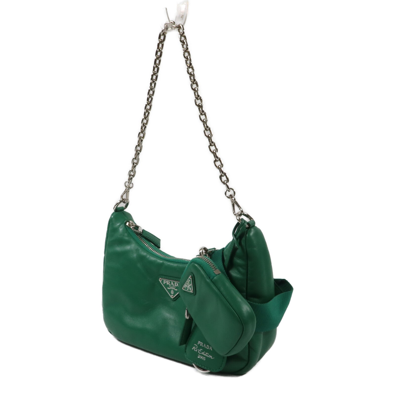 PRADA 羊皮皮革Shoulder Bag (Re-Edition 2005)手挽肩背兩用袋