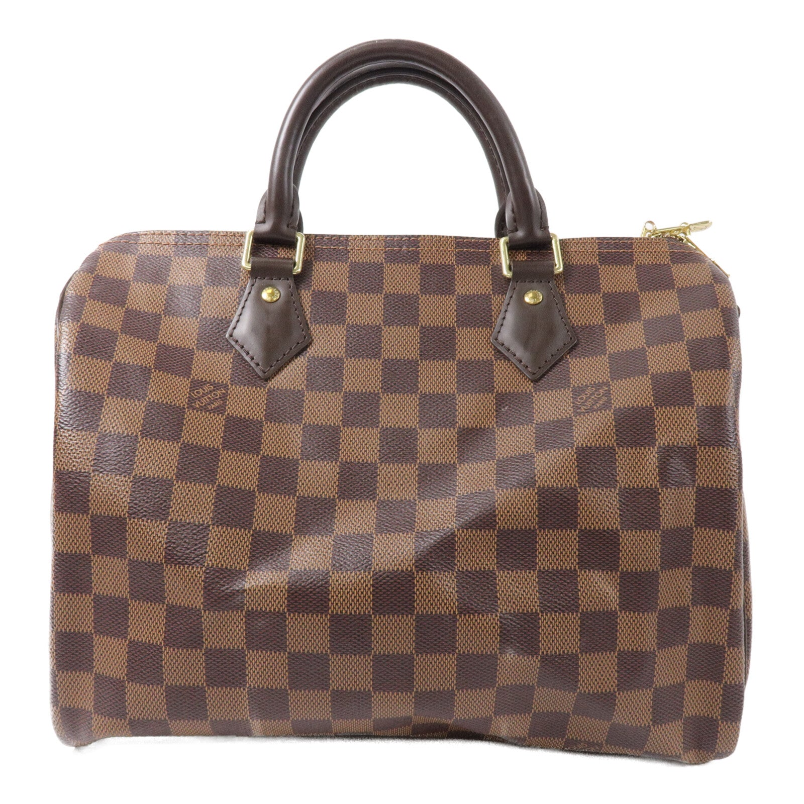 LOUIS VUITTON Damier Speedy Bandouliere 30手挽肩背兩用袋