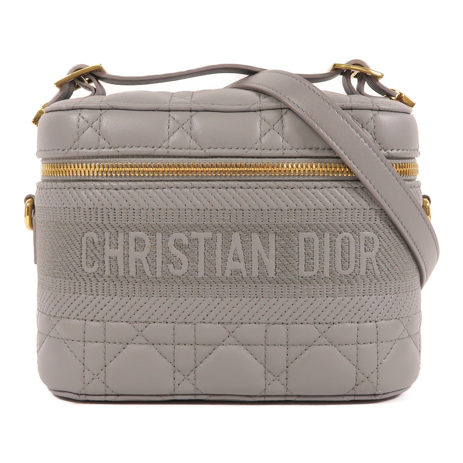 Dior 羊皮皮革Travel Vanity Case金扣手挽肩背兩用袋– Brand Off