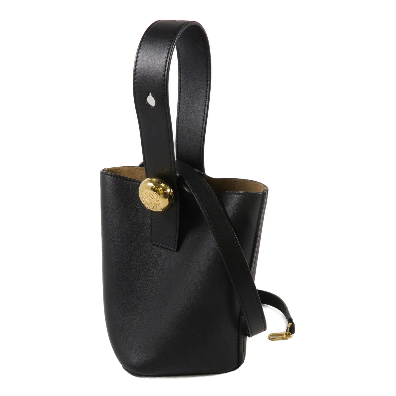 LOEWE 牛皮皮革Mini Pebble Bucket Bag手挽肩背兩用袋