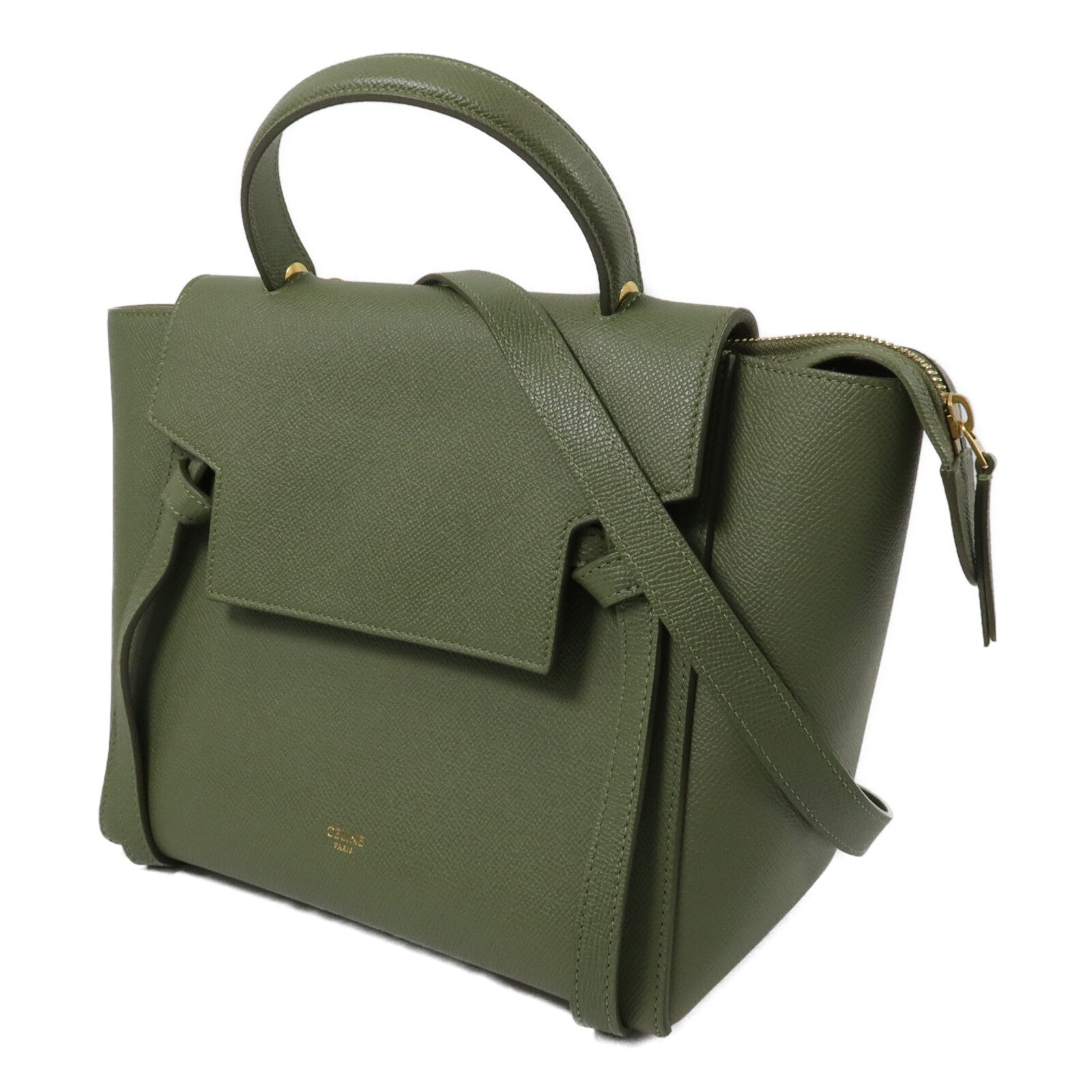 CELINE 牛皮皮革Micro Belt Bag手挽肩背兩用袋