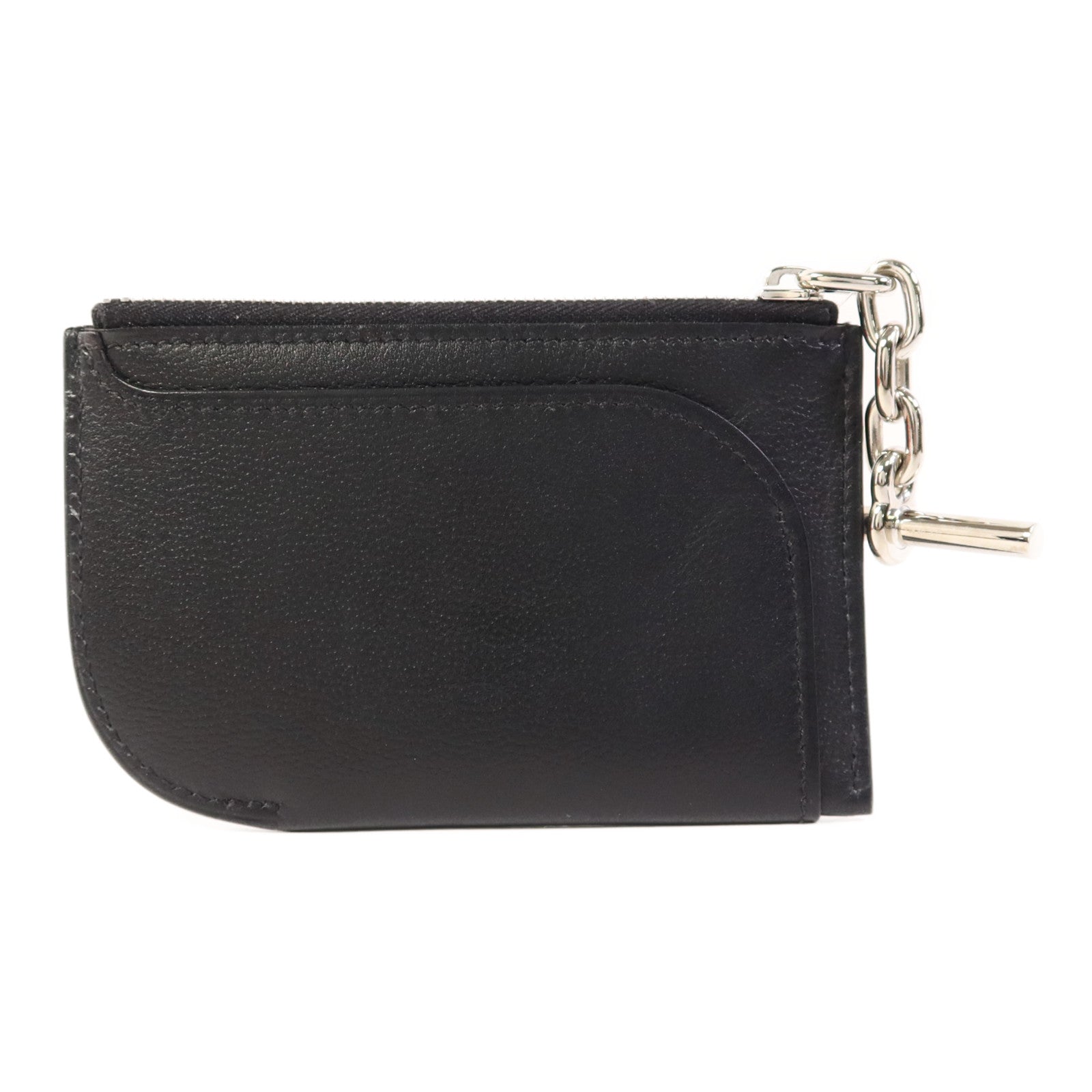 HERMES Evercolor皮革Strap Phone Case PM銀扣手拿包