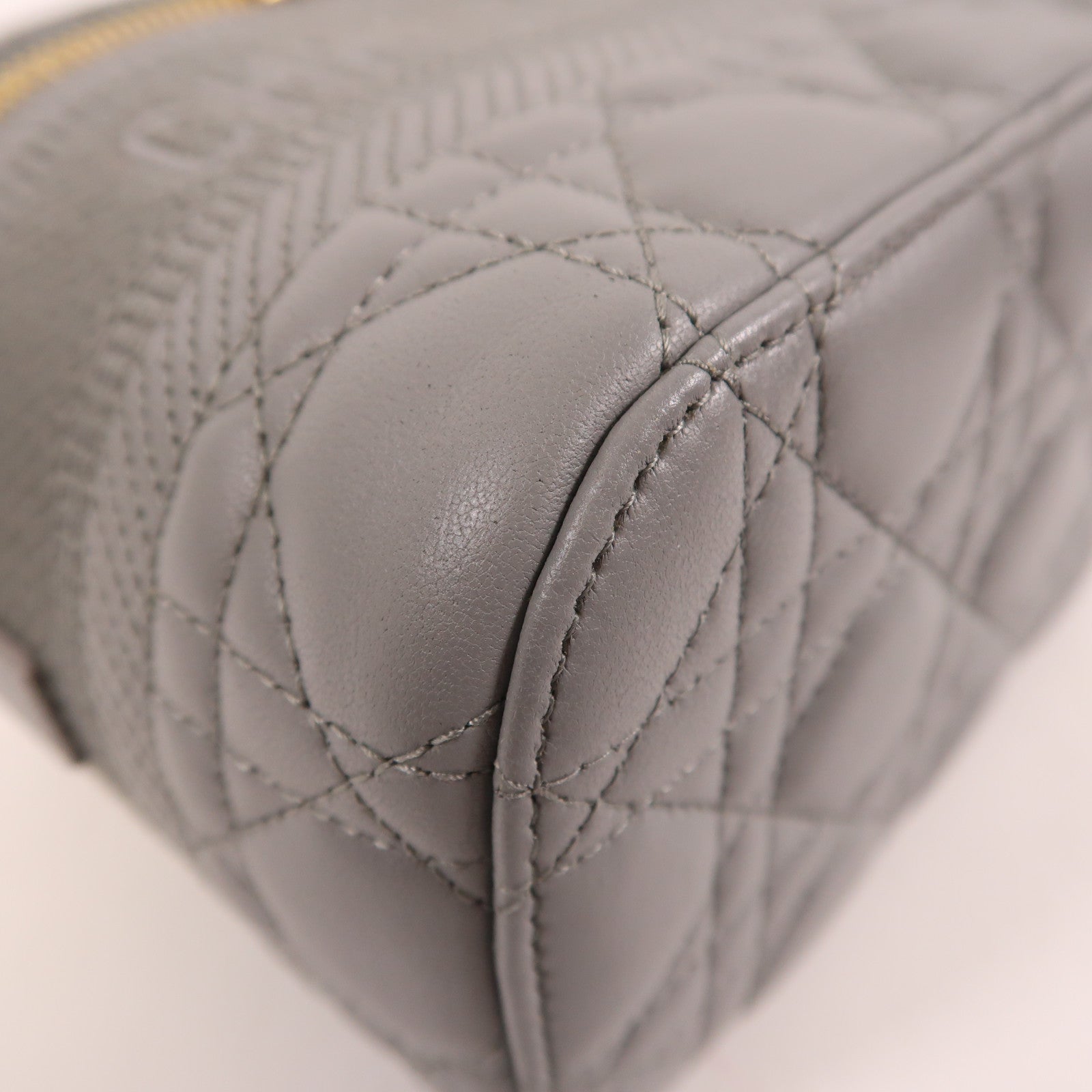 Dior 羊皮皮革Travel Vanity Case金扣手挽肩背兩用袋