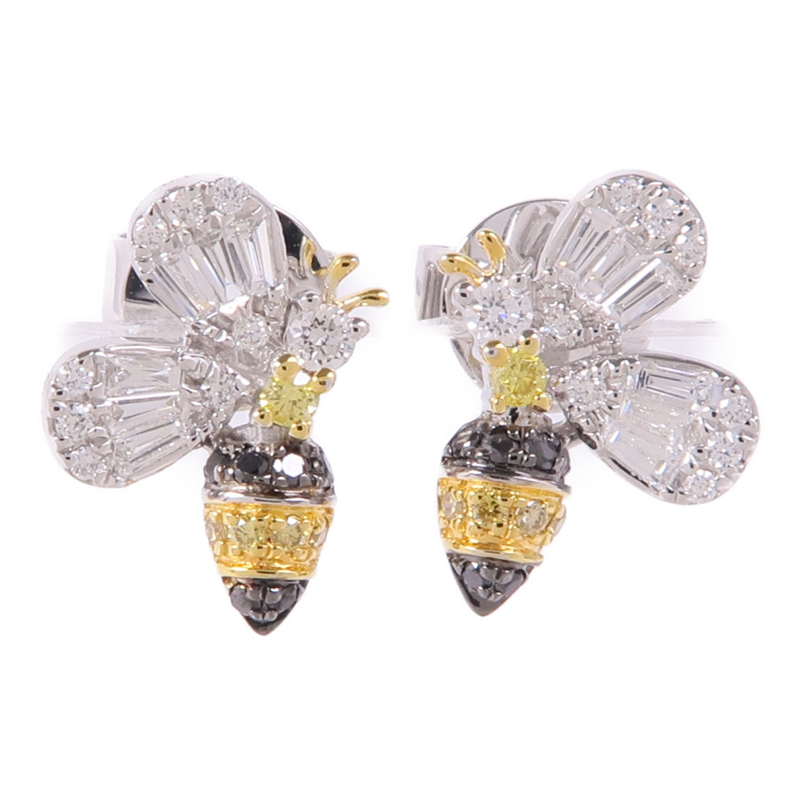 JEWELRY 【激減優惠】18K黃金/白金Diamond Earrings鑽石耳環