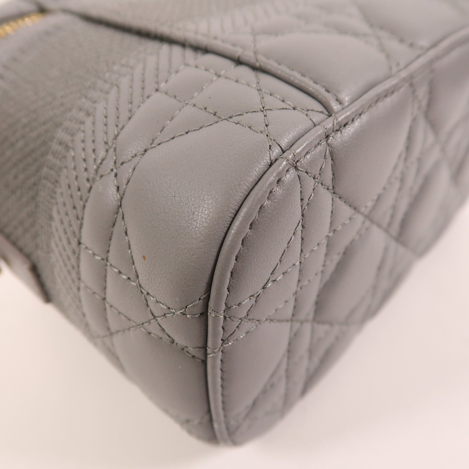 Dior 羊皮皮革Travel Vanity Case金扣手挽肩背兩用袋