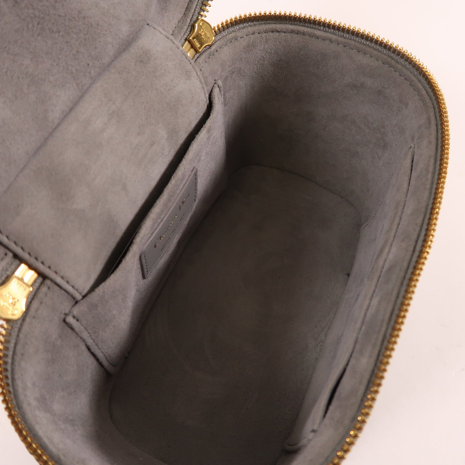 Dior 羊皮皮革Travel Vanity Case金扣手挽肩背兩用袋