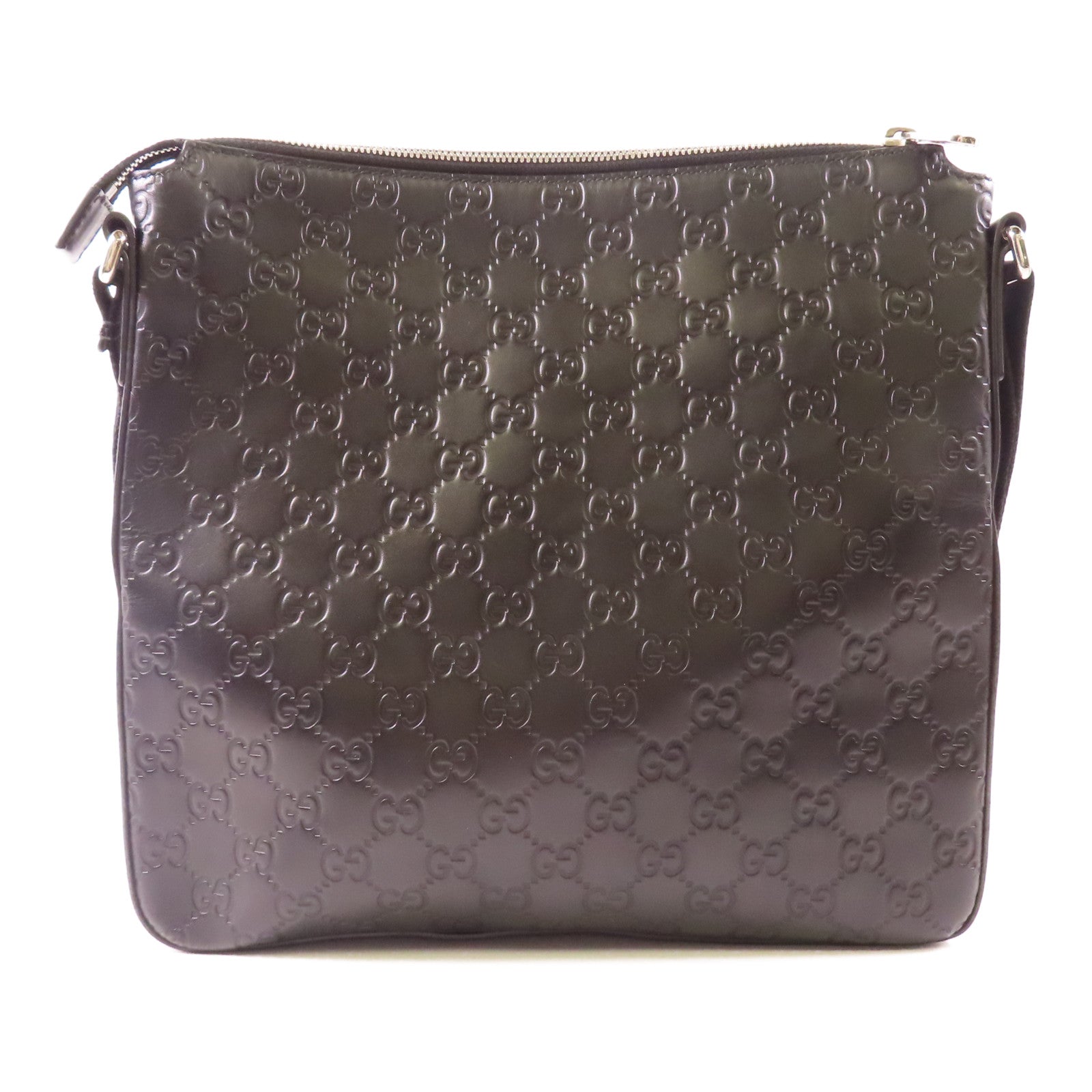 GUCCI 牛皮皮革Shoulder Bag銀扣肩背袋