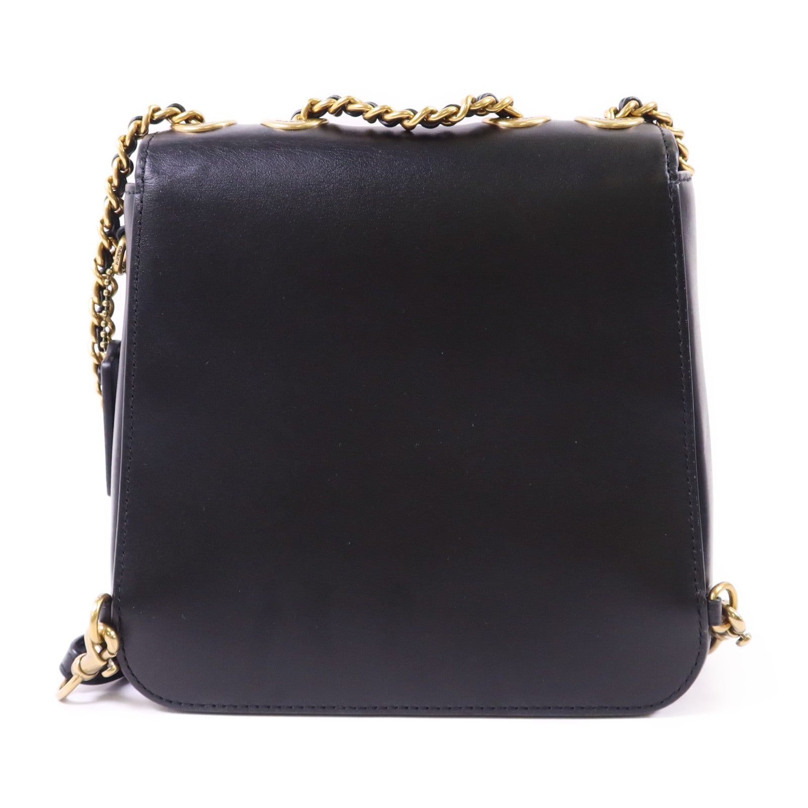 COACH 牛皮皮革Backpack金扣背包